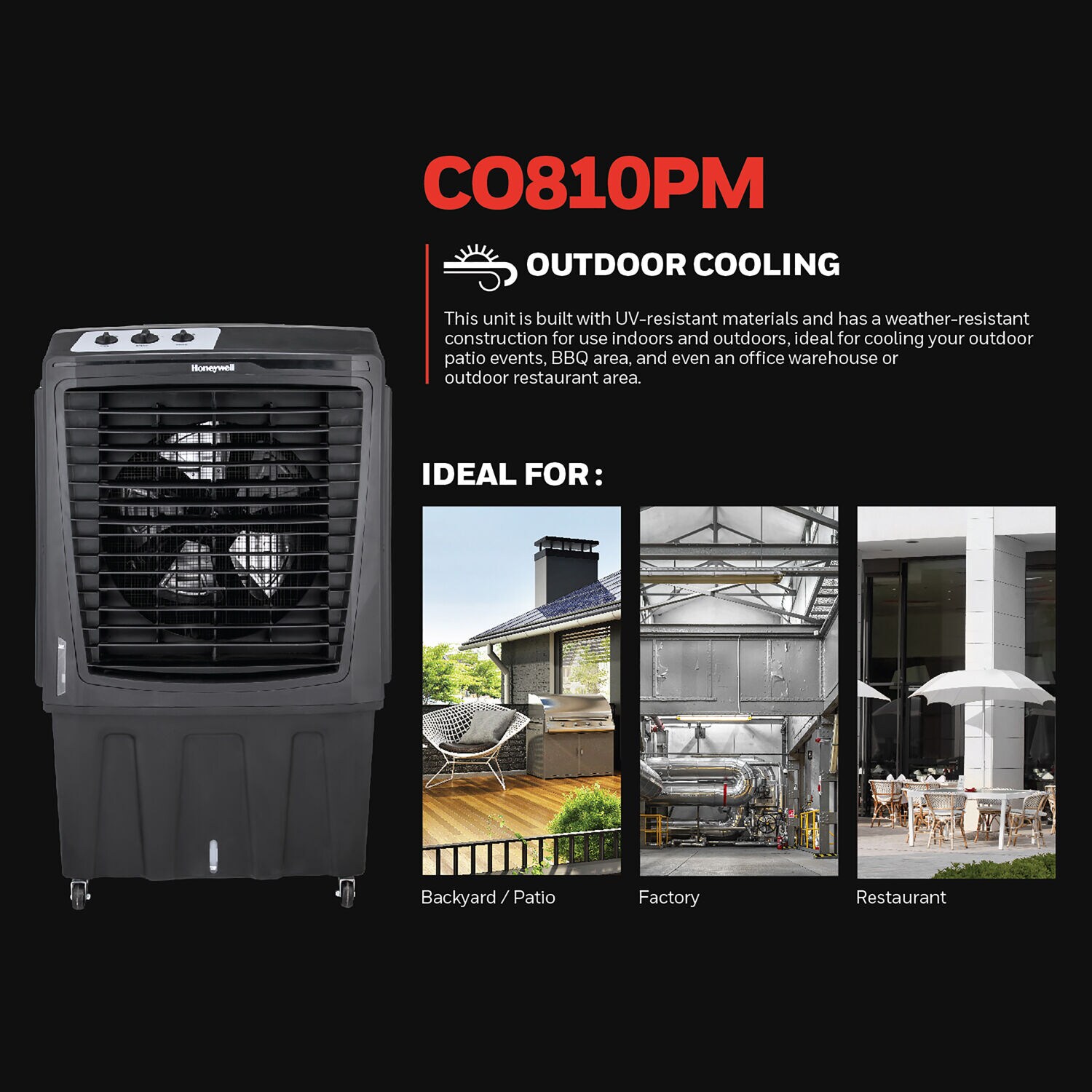 Honeywell CO810PM Evaporative-Cooler - View #2