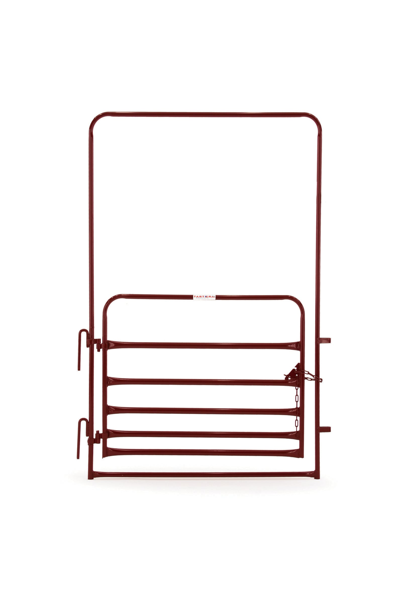 Tarter PPWTR4 6-ft H x 4-ft W Red powder coat Steel Farm Corral Fence gate