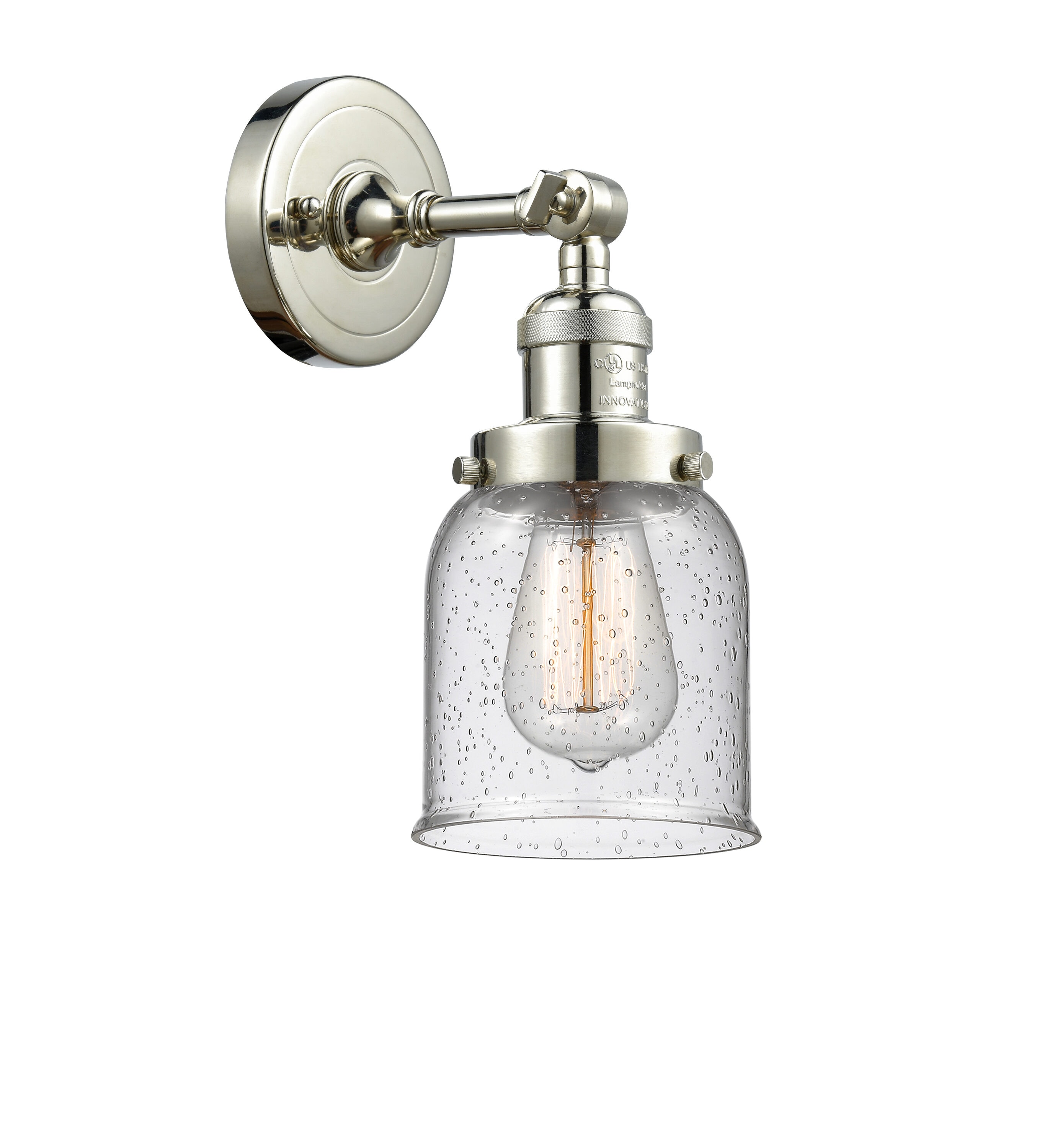 Nickel Swivel 10" High Dimmable Direct Wired Sconce