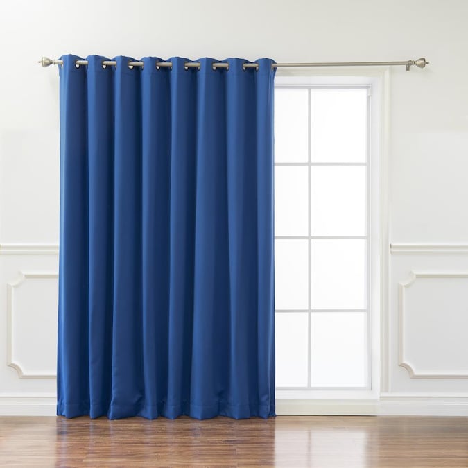 Blackout Grommet Single Curtain Panel, Blue Grommet Curtains