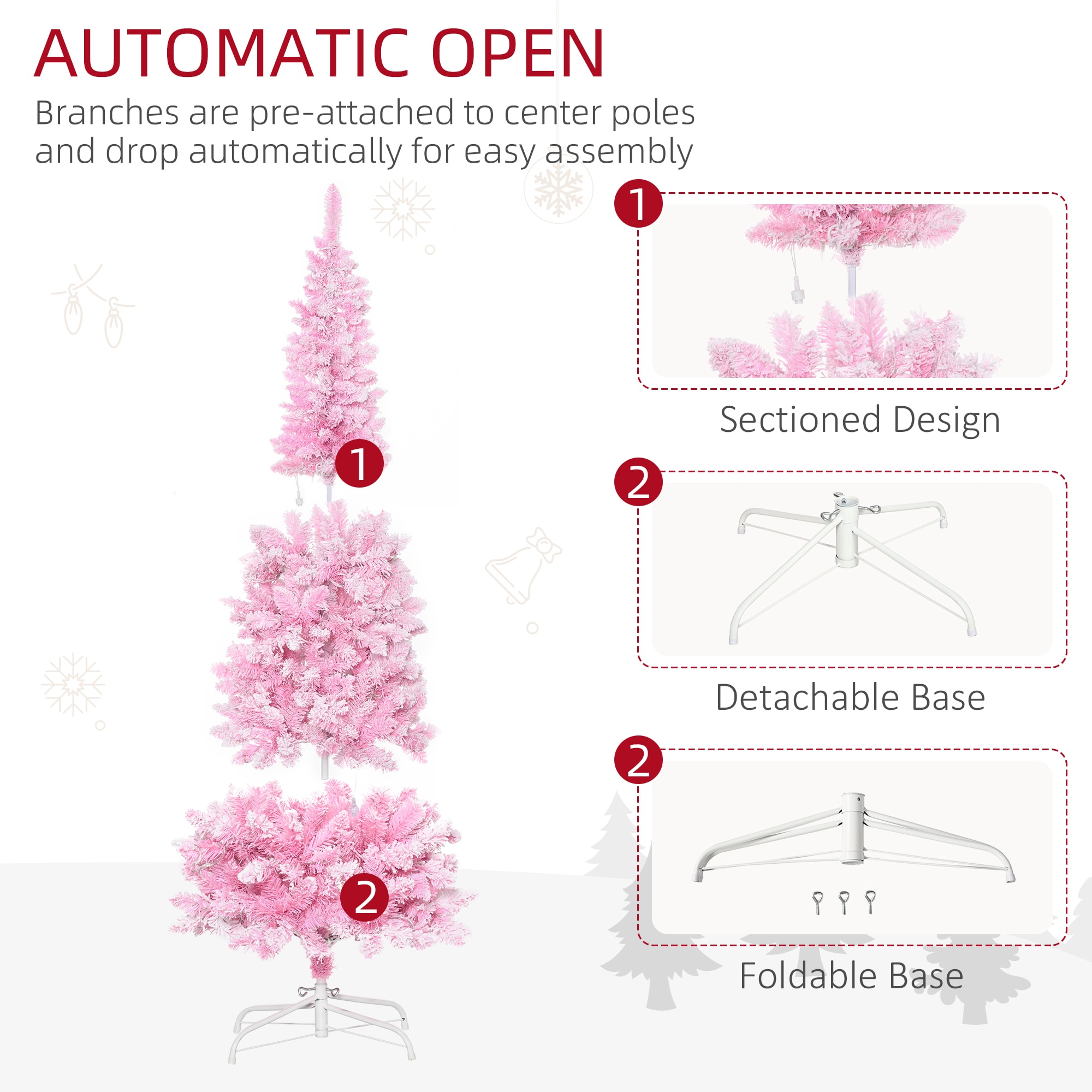 AAZJ NBC-CM64187UL Artificial-Christmas-Trees - View #6