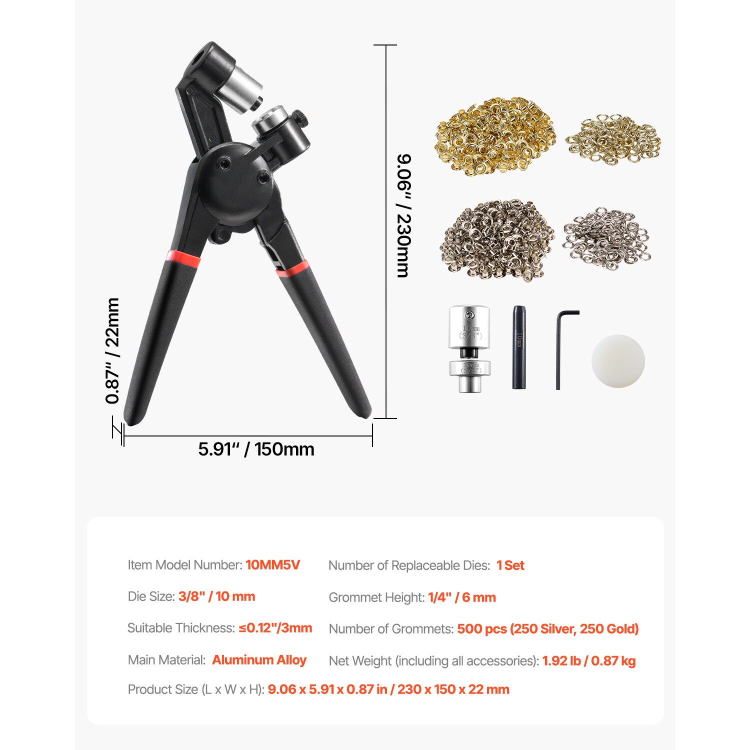VEVOR SCKYQDMJT10M07685V0 grommets - View #7