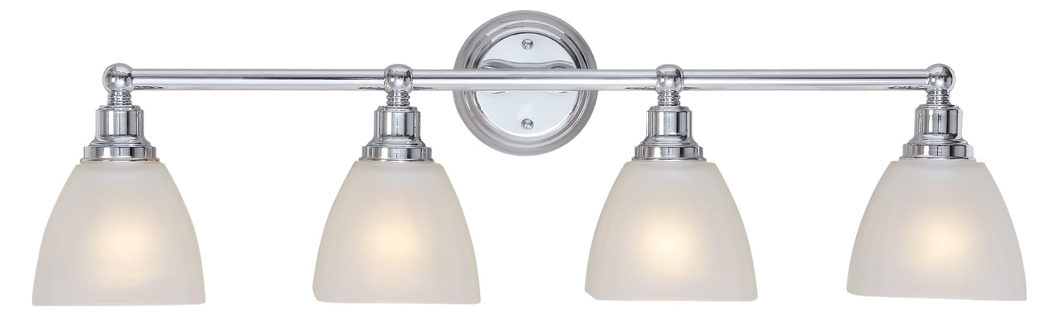 Craftmade Bradley 32.63-in 4-Light Chrome Traditional Vanity Light in ...