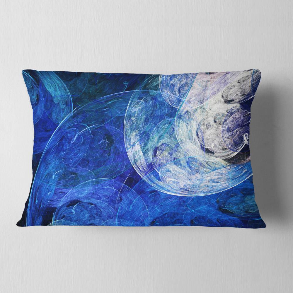 Designart CU8039-12-20 12-in x 20-in Blue Indoor Decorative Pillow