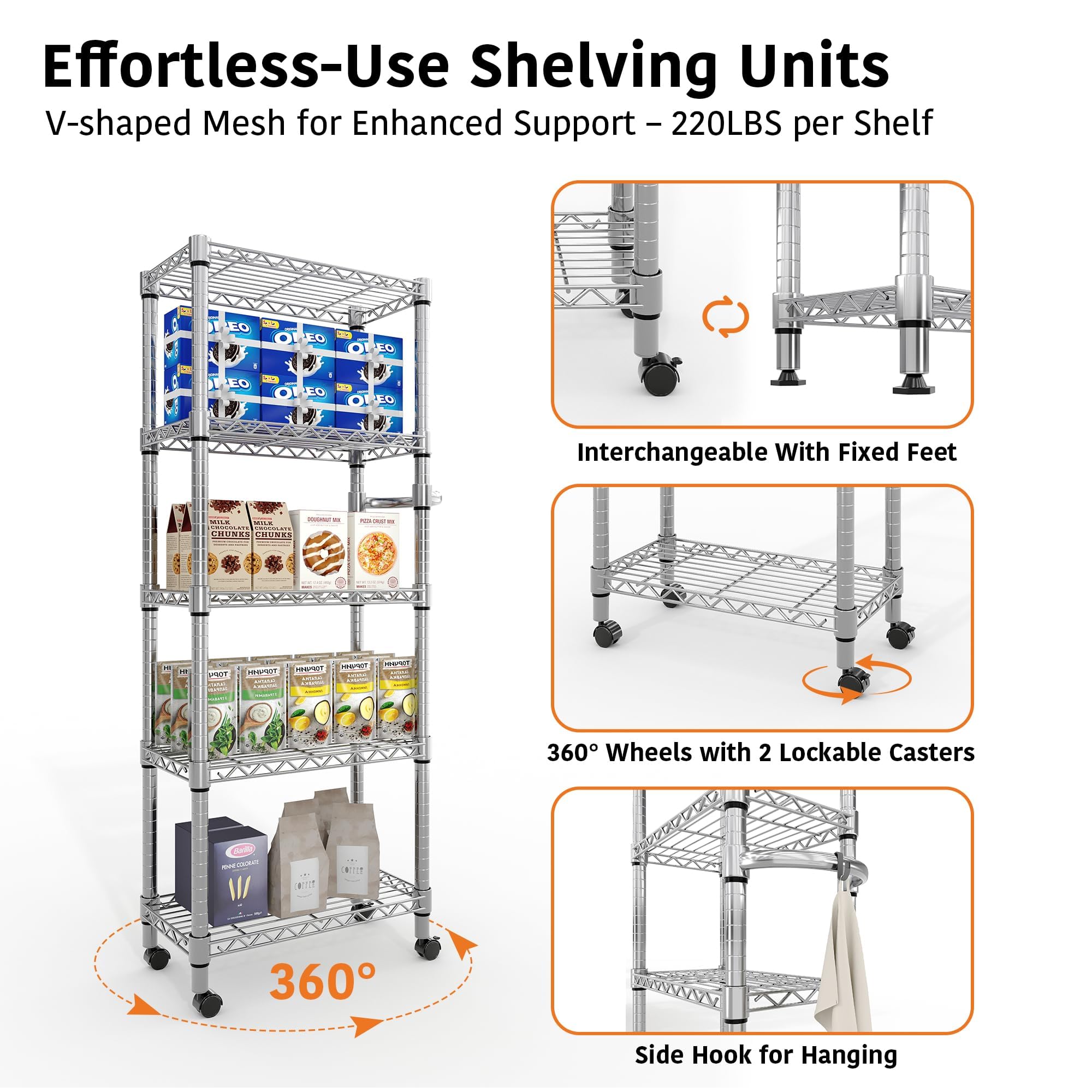 GarveeLife ICY260524 Free-Standing-Shelving - View #3
