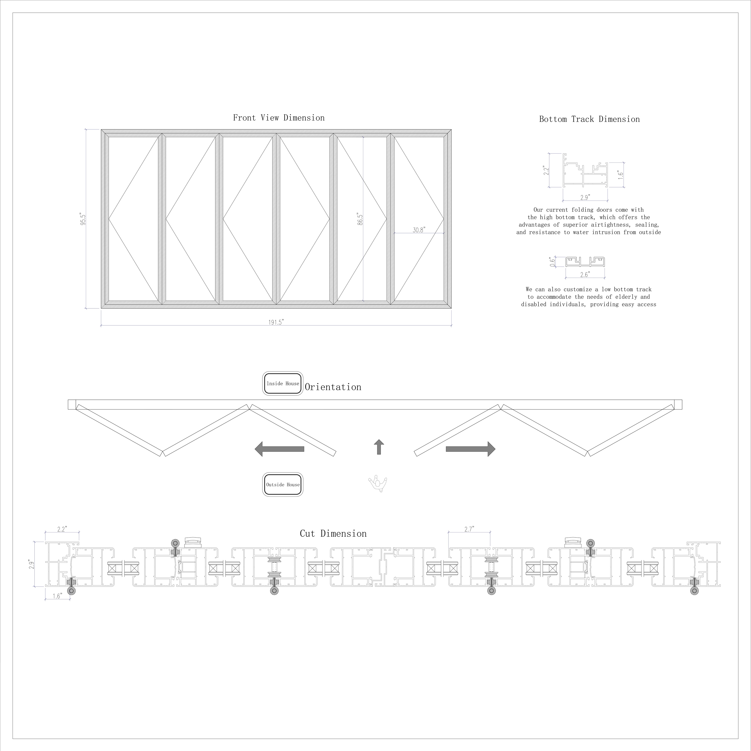 KaMic FD6PWH19296-DO Patio-Doors - View #5