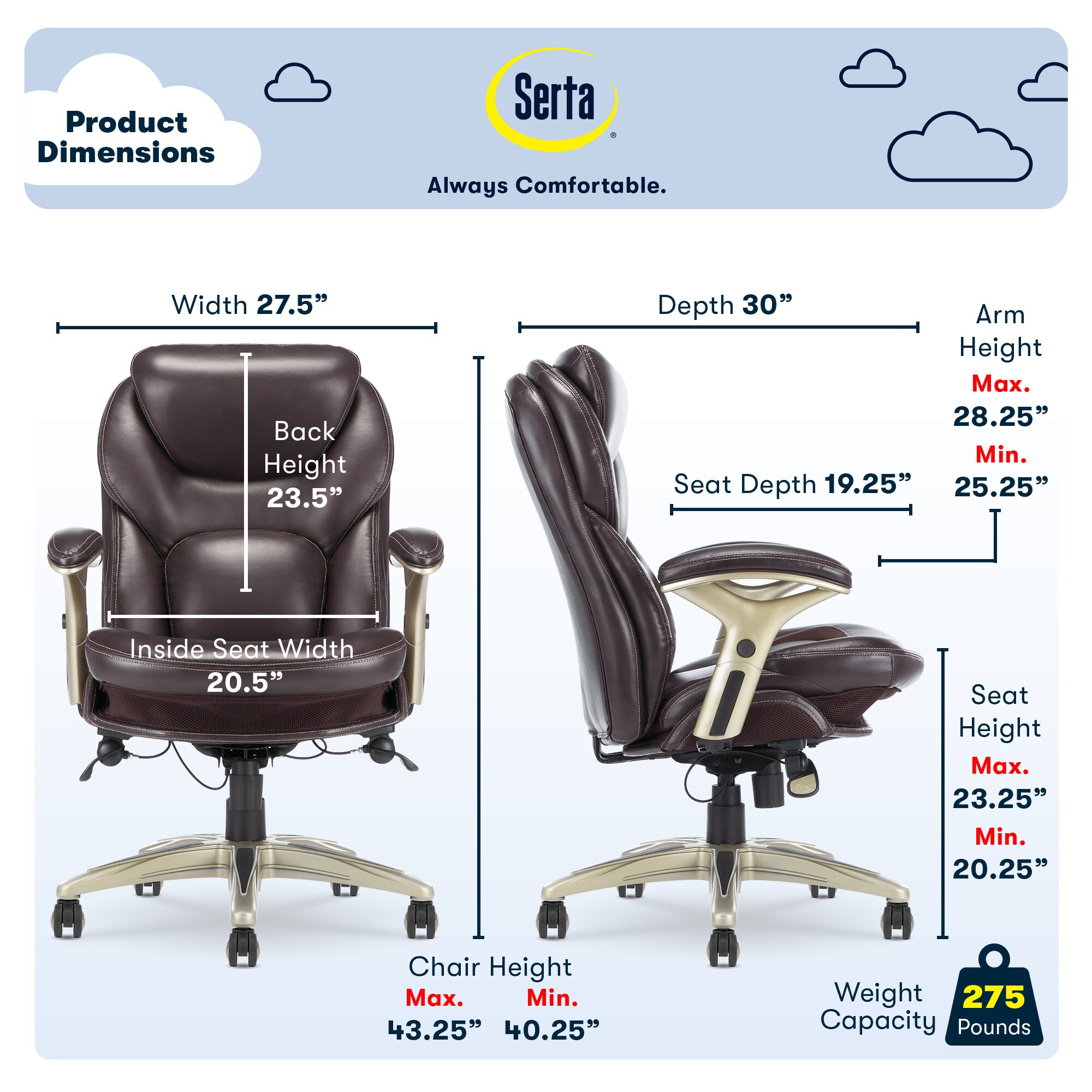 Serta CHR200050 Office-Chairs - View #3