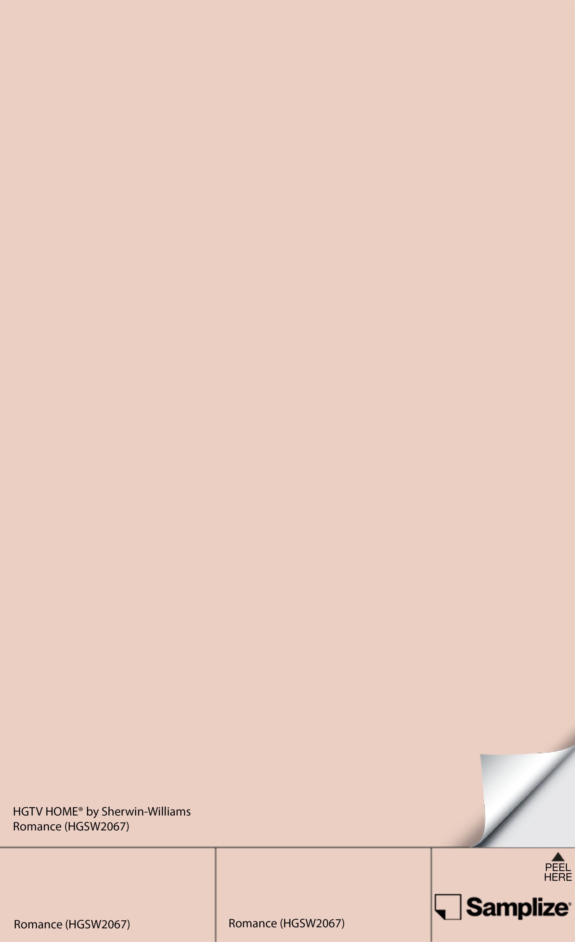 Samplize HGSW-(HGSW2067)-12 Romance Hgsw2067 Peel and Stick Paint Sample (9-in x 14-3/4-in)