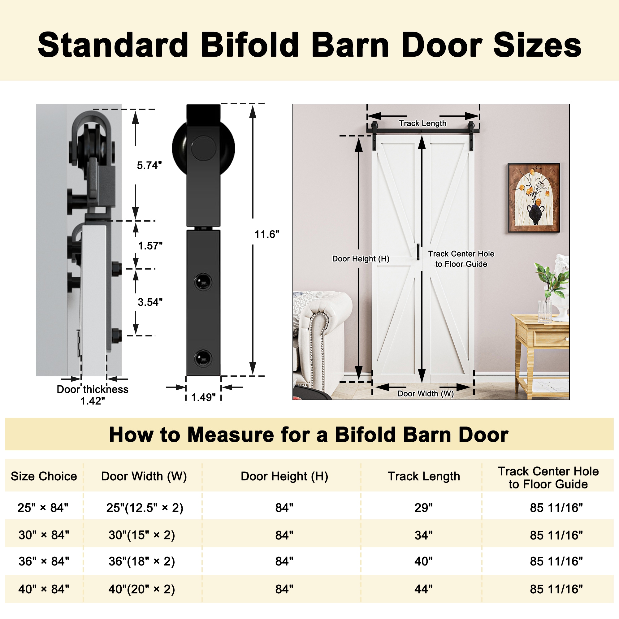 RELIABILT BIBARNDOOR08-36 Barn-Doors - View #4