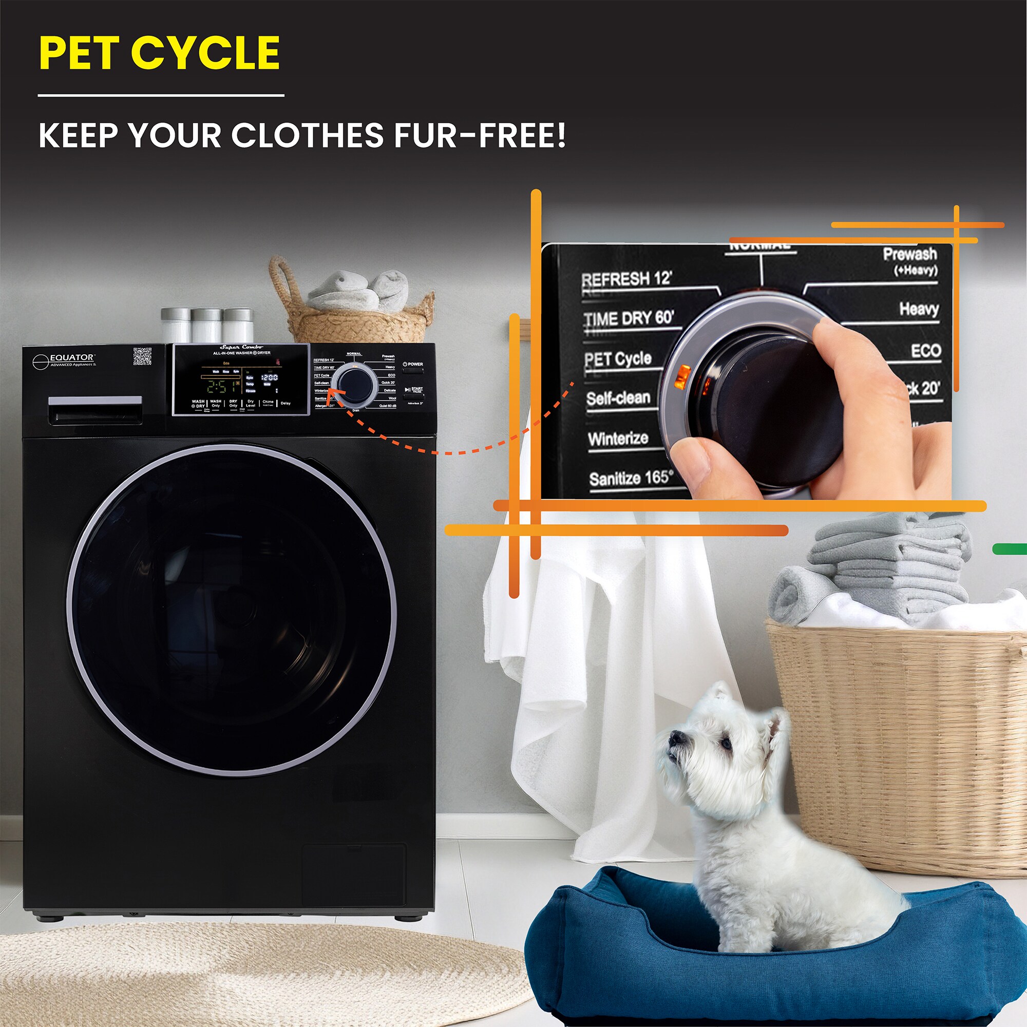 Equator Advanced Appliances EZ 4800 V BLACK Combination-Washers-Dryers - View #18
