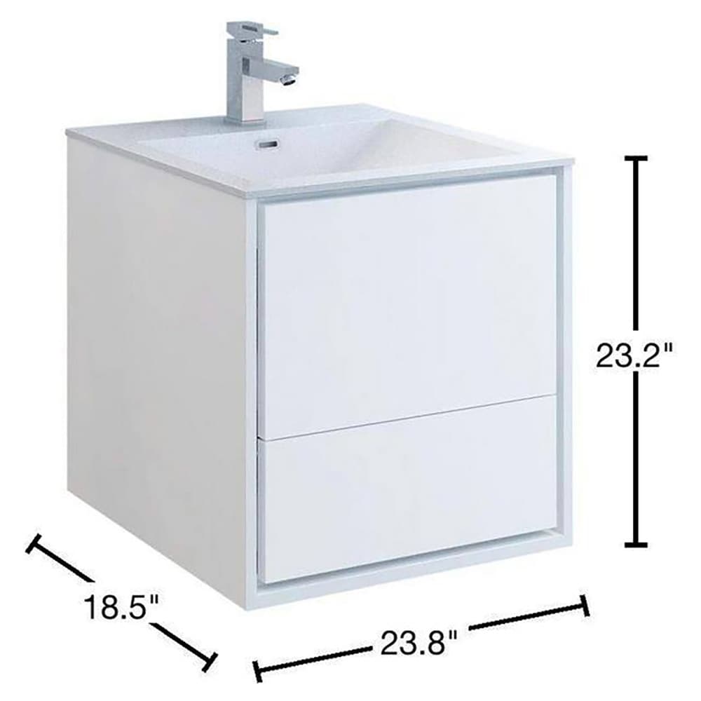 Fresca FCB9224WH-I Bath-Vanity-Combo - View #10