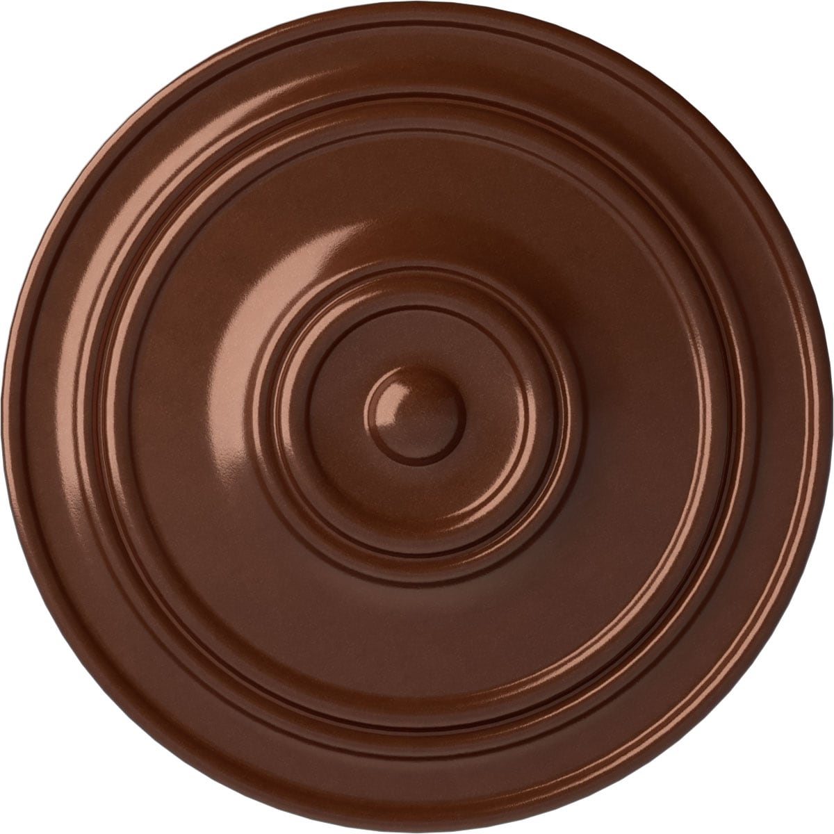 Ekena Millwork CM22CLCPS Classic 21.875-in W x 21.875-in L Copper Penny Polyurethane Ceiling Medallion