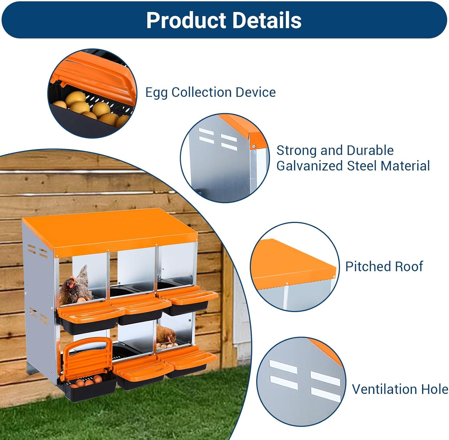 Qeetex GGL-PPG-33CXNYGP Chicken-Coops-Rabbit-Hutches - View #6
