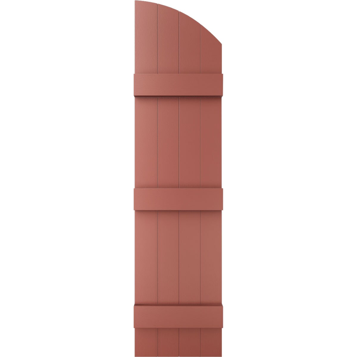 Ekena Millwork LJ6S14X06900RD 14-in W x 69-in H Burgundy Red Board and batten Exterior Shutters ( 2 -Pack )
