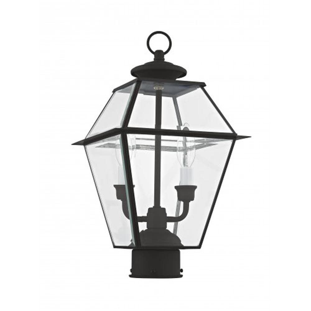 Livex Lighting 2284-04 Westover 16.5-Inches Black Traditional Outdoor Post light