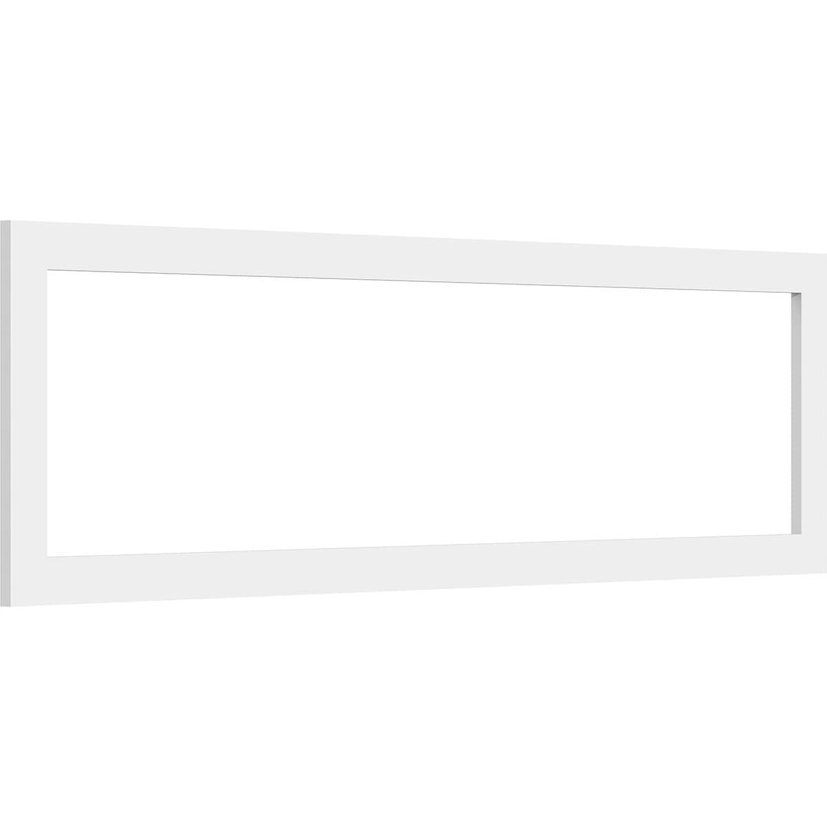 Ekena Millwork WALP40X12X037PRE 40-in x 12-in Smooth Paintable/Stainable White PVC Fretwork Wall Panel (