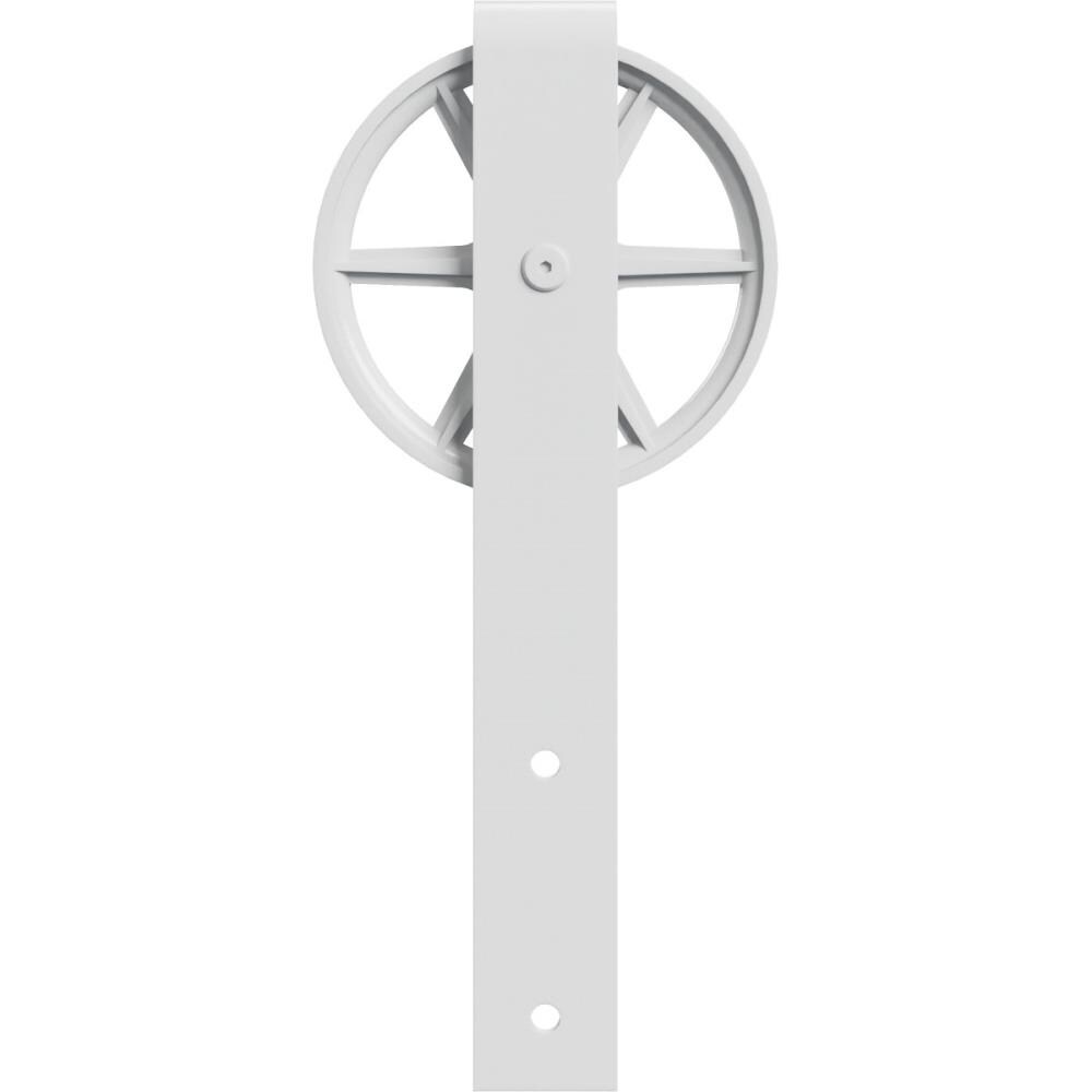 Goldberg Brothers GB60013RWRW Rocket White Indoor Wagon wheel Single Double Barn door hanger
