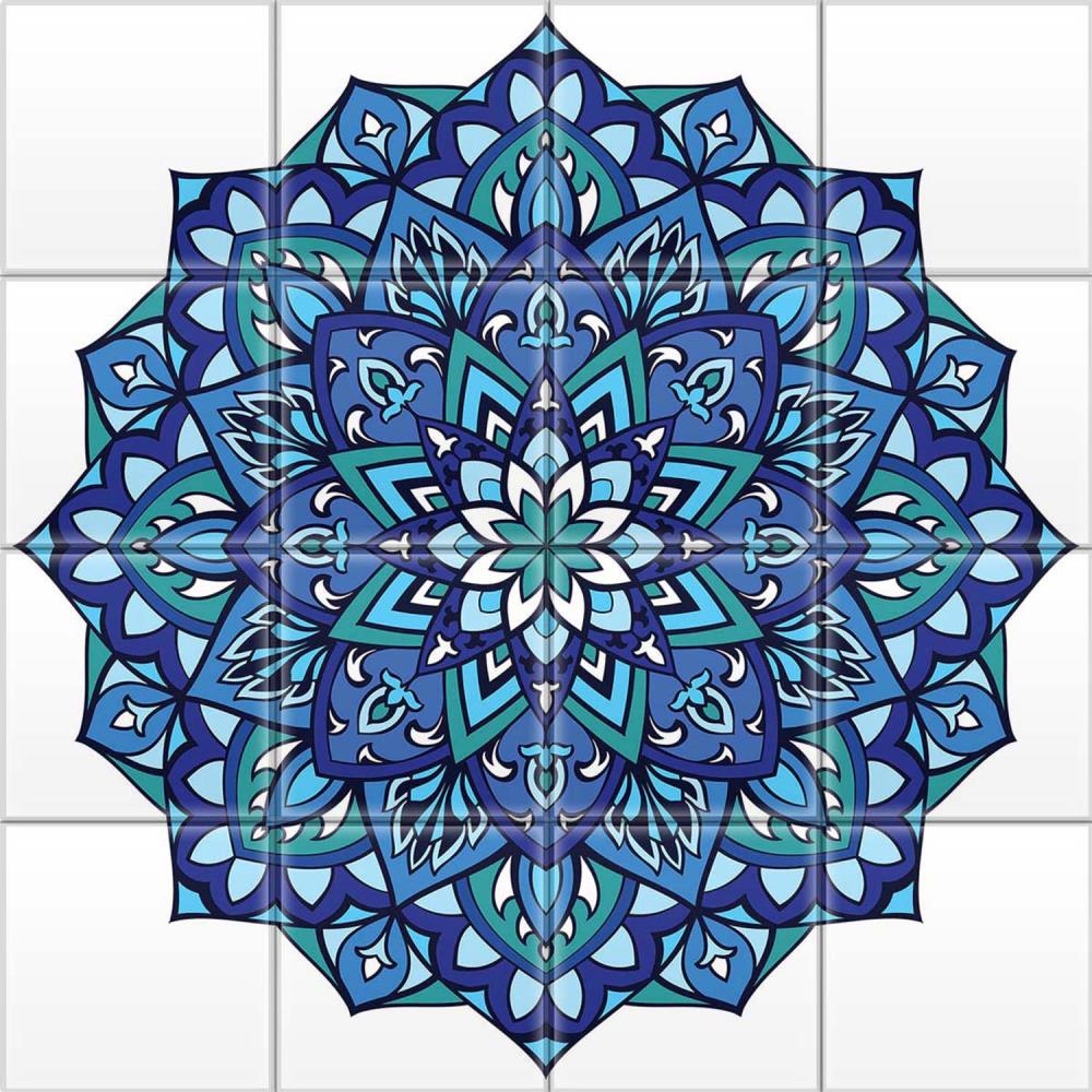 Instant Mosaic 1680503 Upscale Designs 16-Pack Multicolor 6-in x 6-in Glossy Glass Random Wall Tile