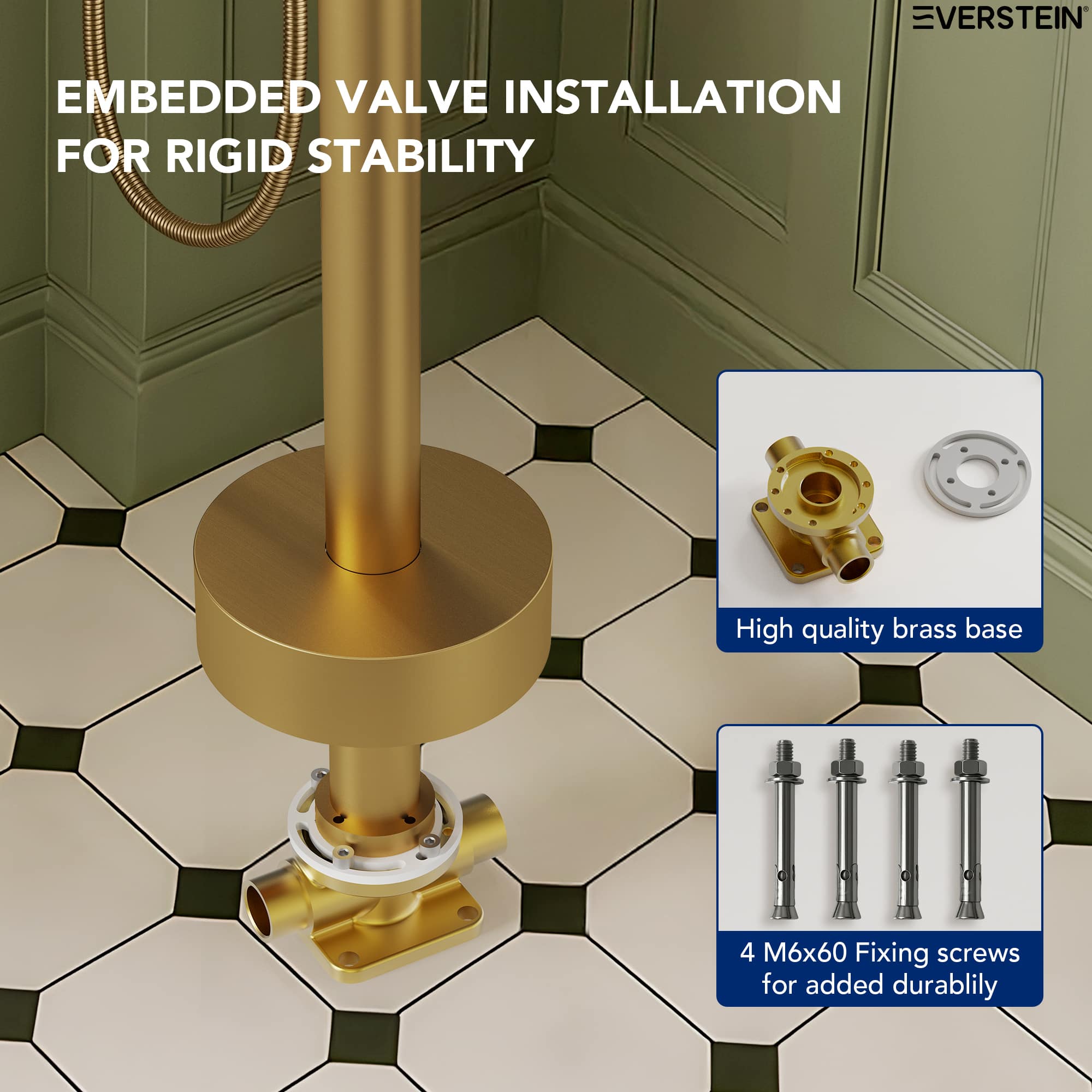 EVERSTEIN SFS-1093-GN Roman-Tub-Faucets - View #11