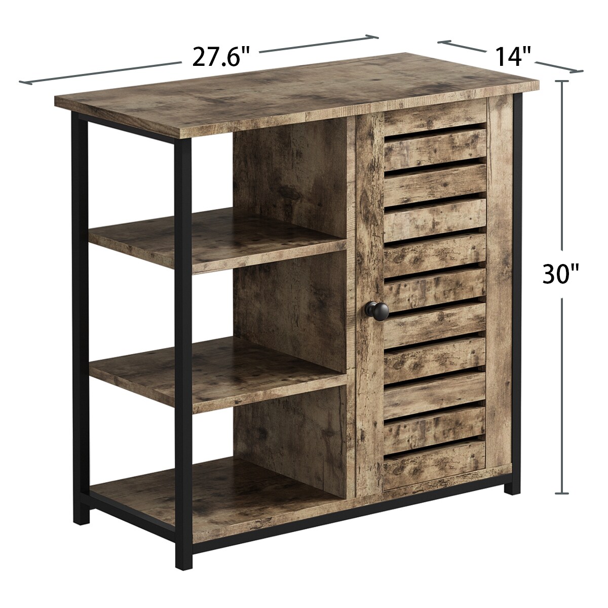 FUFU&GAGA Storage cabinet 27.6-in W x 30-in H Wood Composite Wood ...