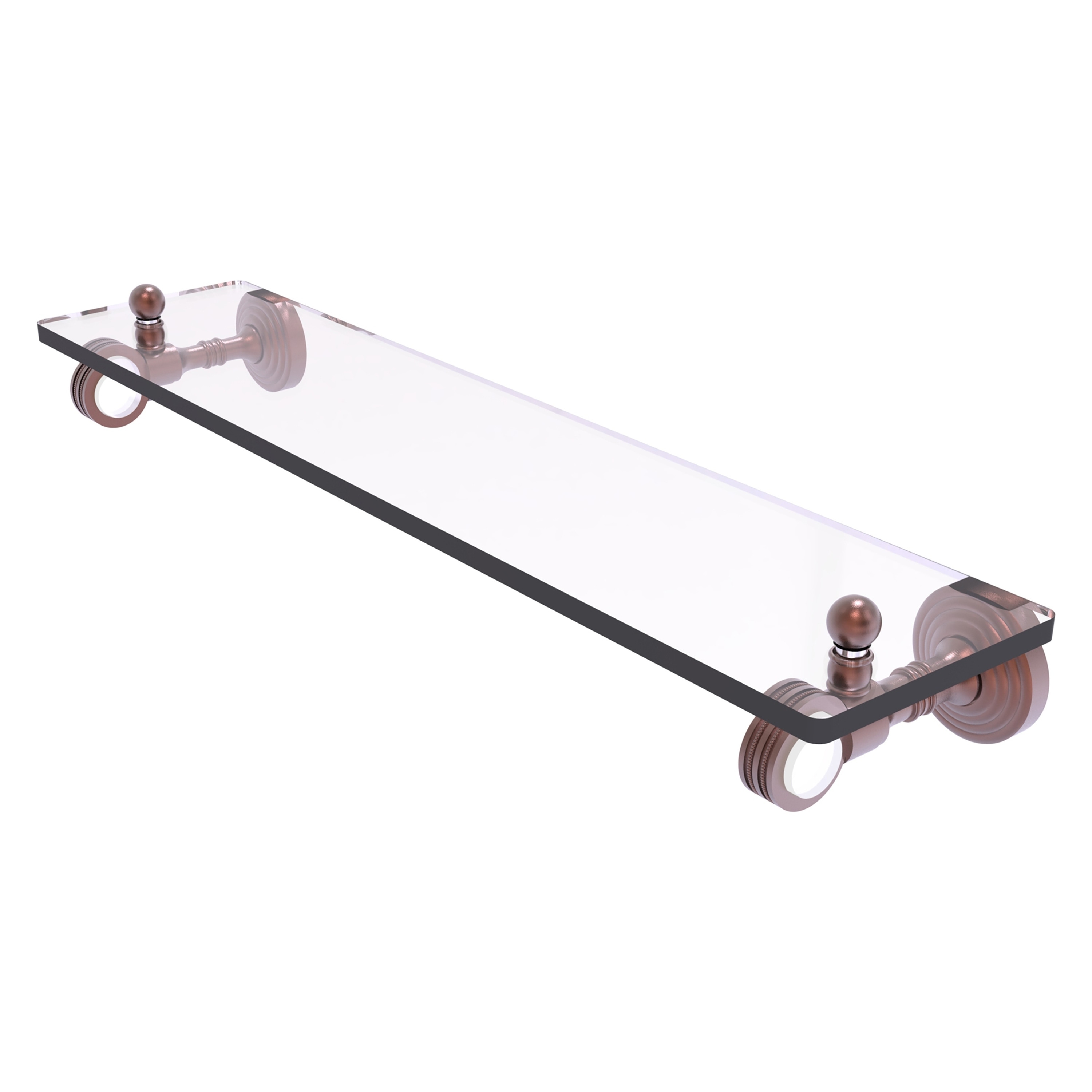 Allied Brass PG-1D-16-CA Pacific Grove Antique Copper Wall mount Bathroom Shelf ( 16-in x 3.2-in x 5-in )