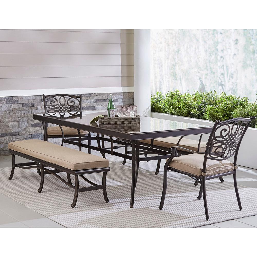 Hanover TRADDN5PCGBN-TAN Patio-Dining-Sets - View #15
