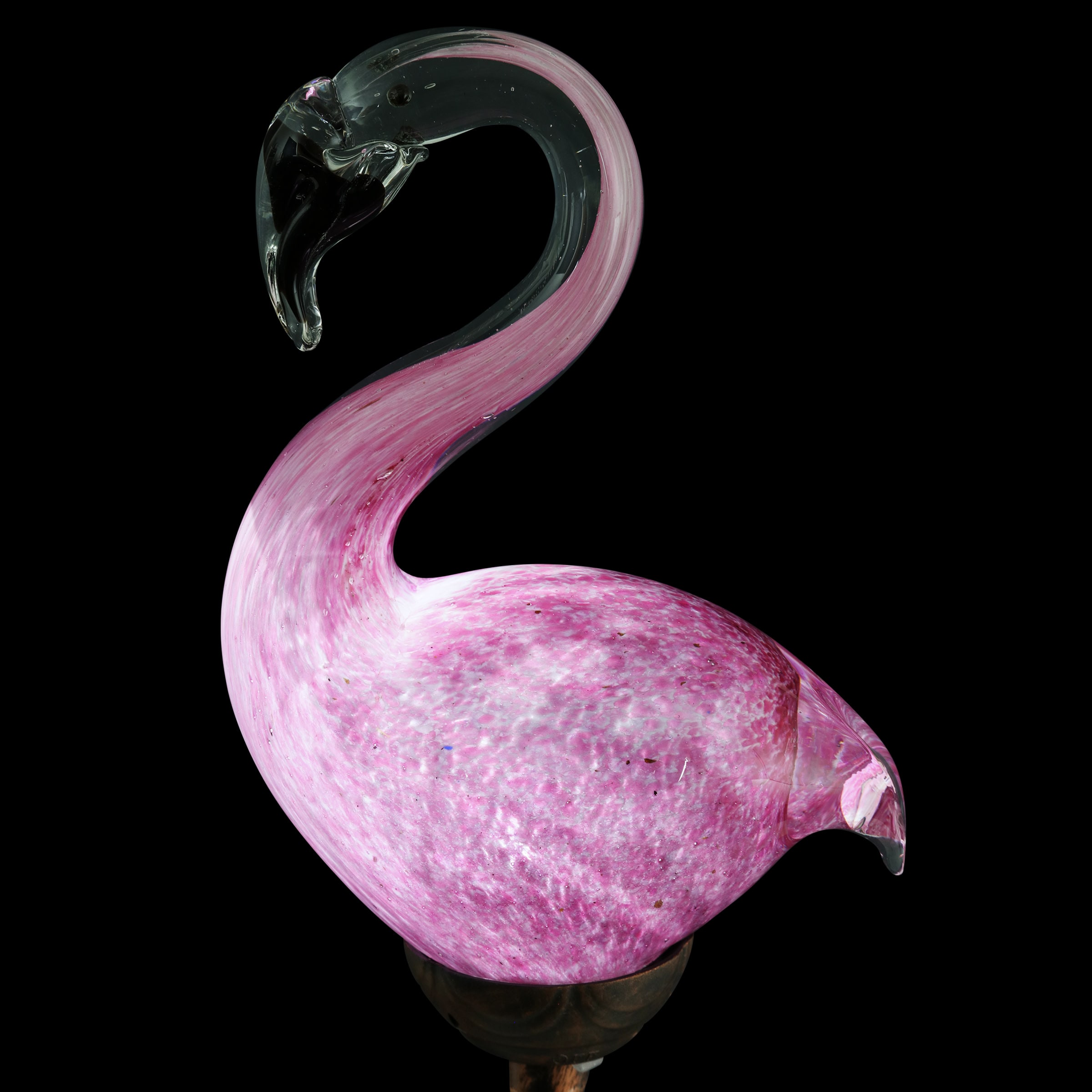 Blown Glass Flamingo popular Caketop