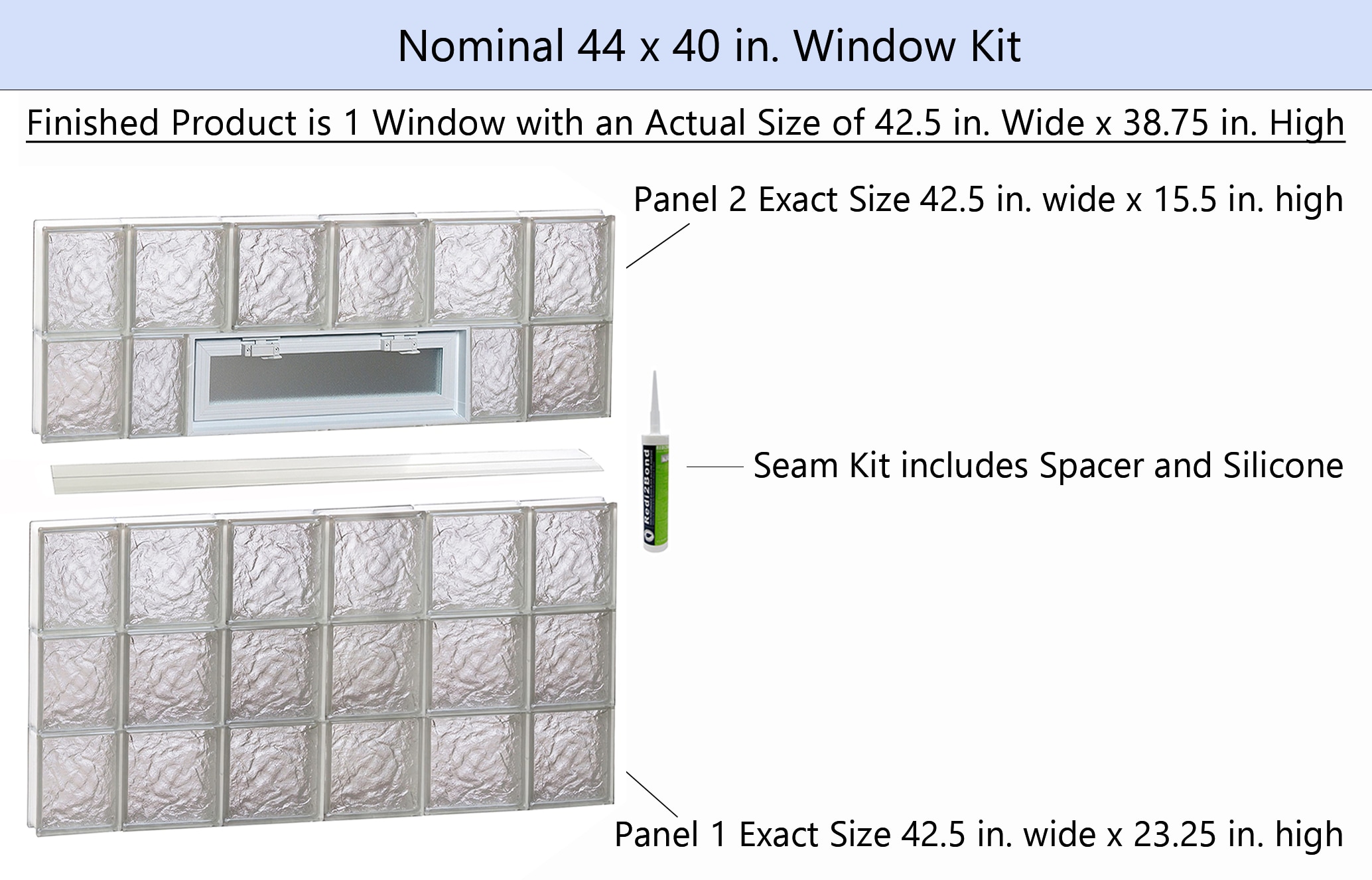 REDI2SET V4440IS Glass-Block-Windows - View #2