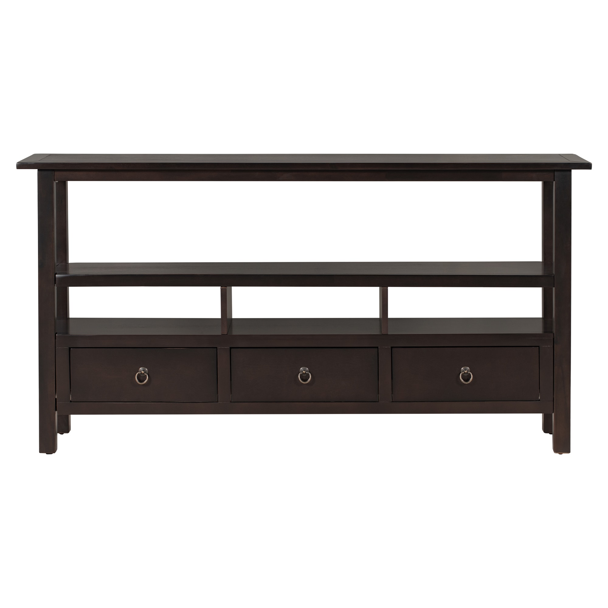 AHIOU HOME ZAAH-CT298607P Rustic Espresso Console table