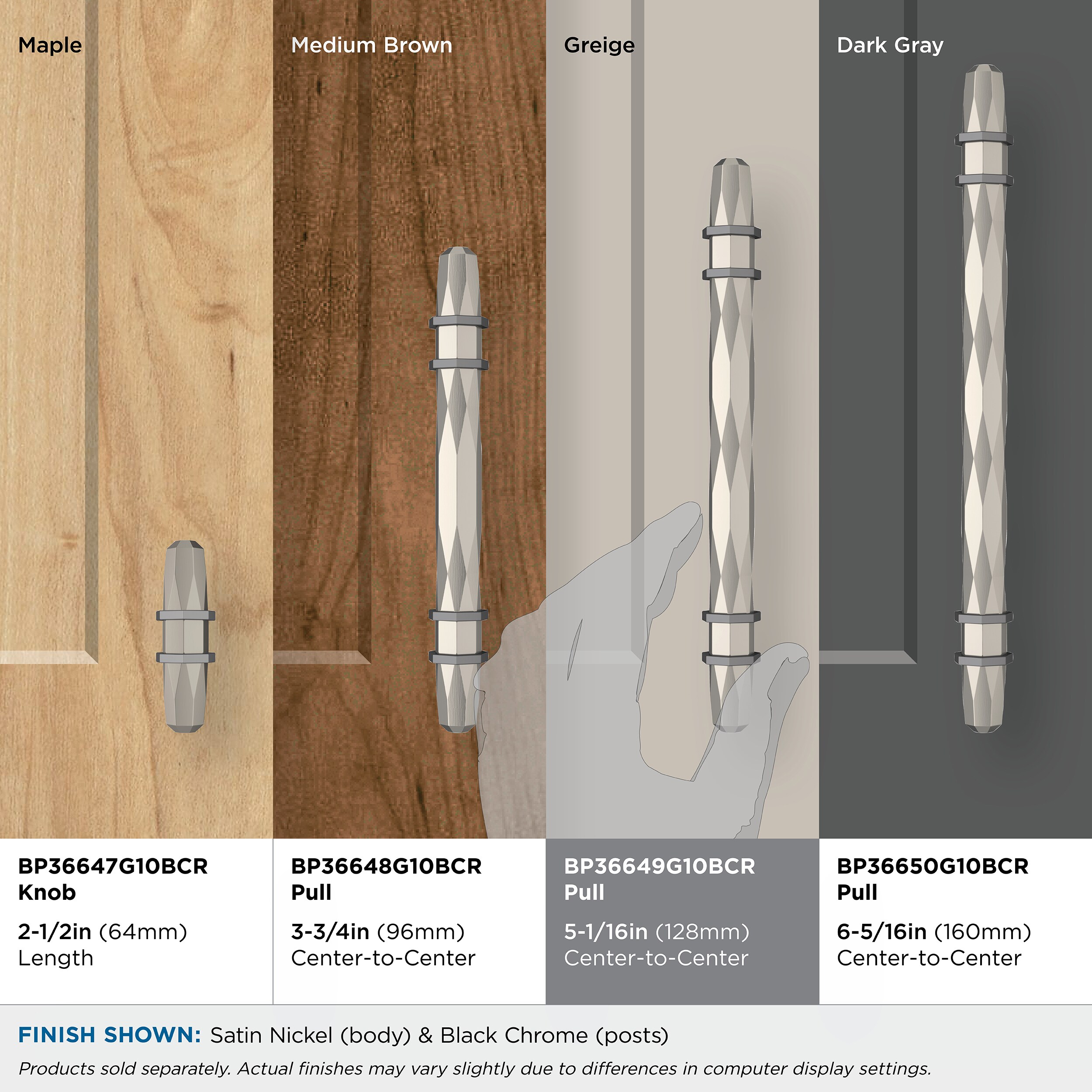 Amerock BP36649G10BCR Cabinet-Pulls - View #8
