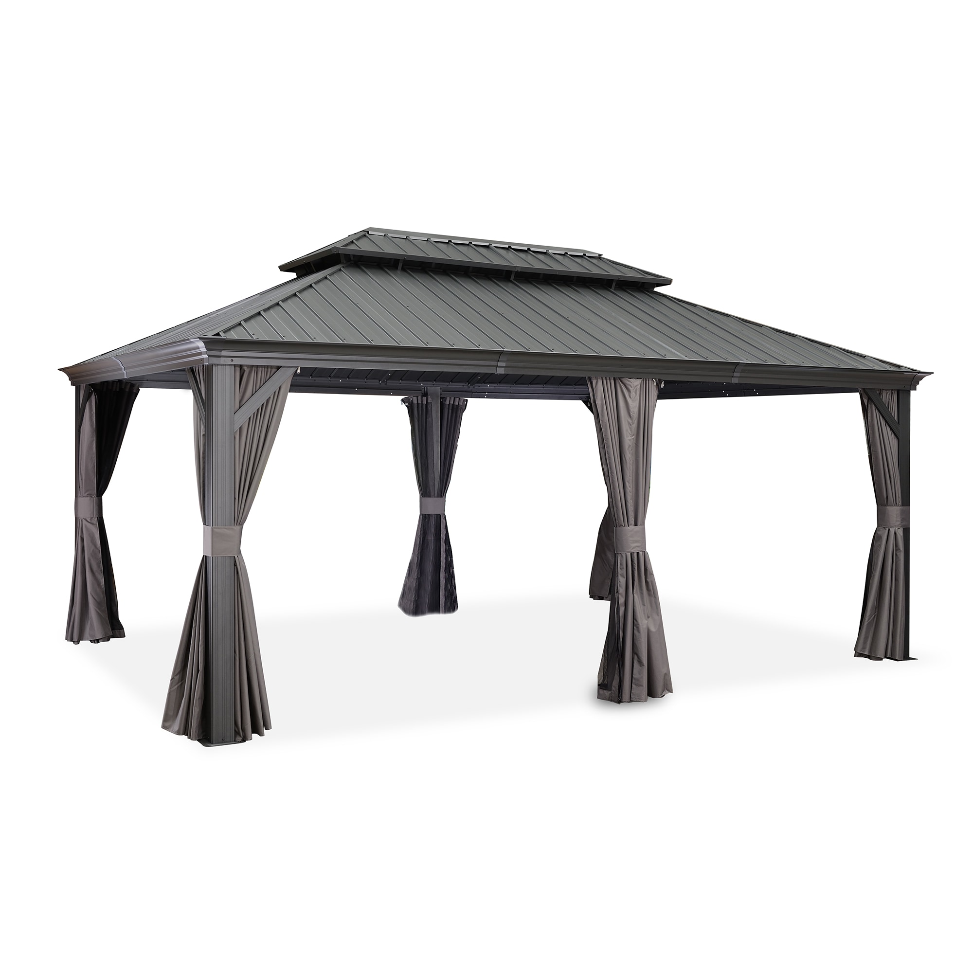 PURPLE LEAF LS04GHTG1218 Wood-Resin-Gazebos - View #2