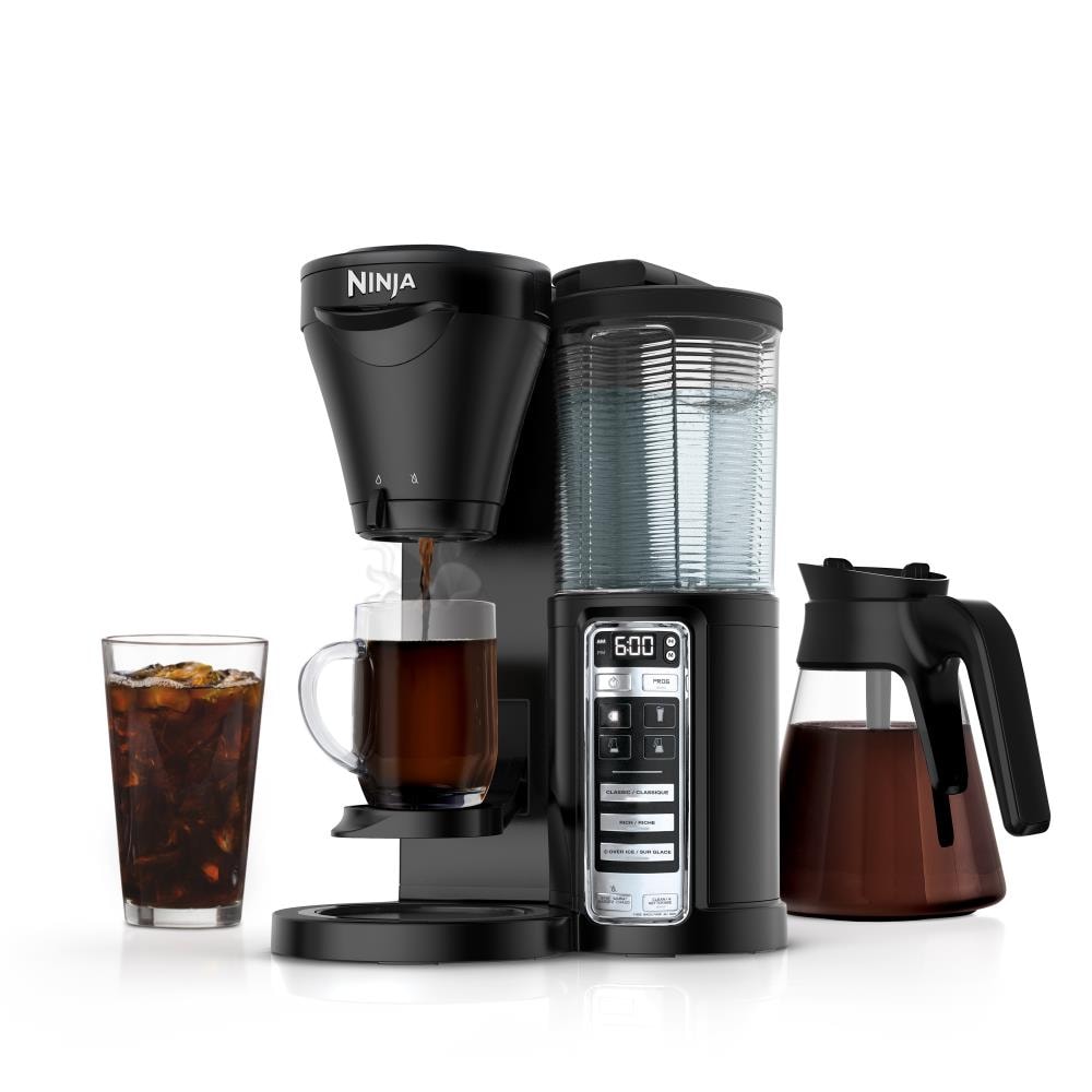 Ninja 5-Cup Black/Stainless Steel Programmable Coffee Maker in the Coffee  Makers department at
