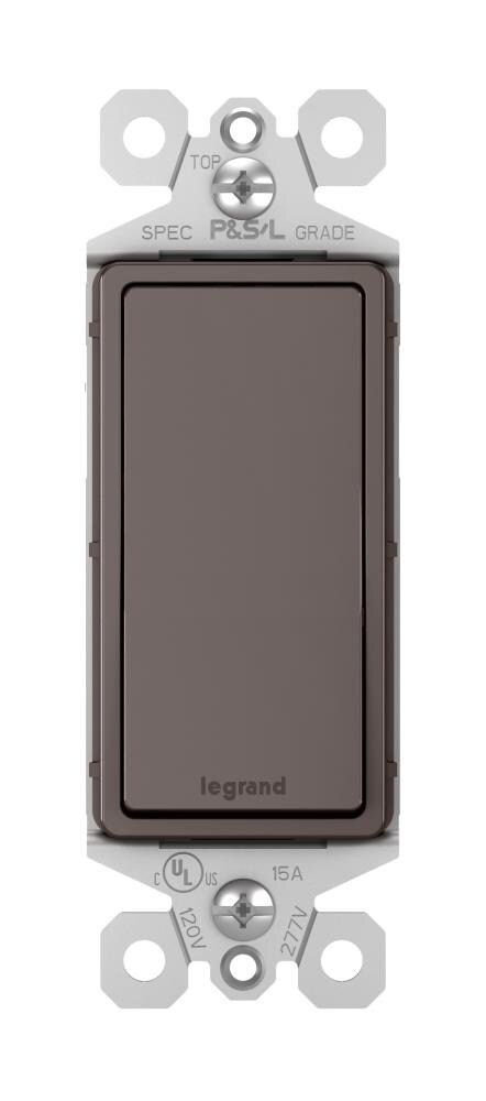 Legrand radiant Smart 15-amp Single-pole/3-way Smart Illuminated Rocker  Light Switch with Wall Plate, White in the Light Switches department at