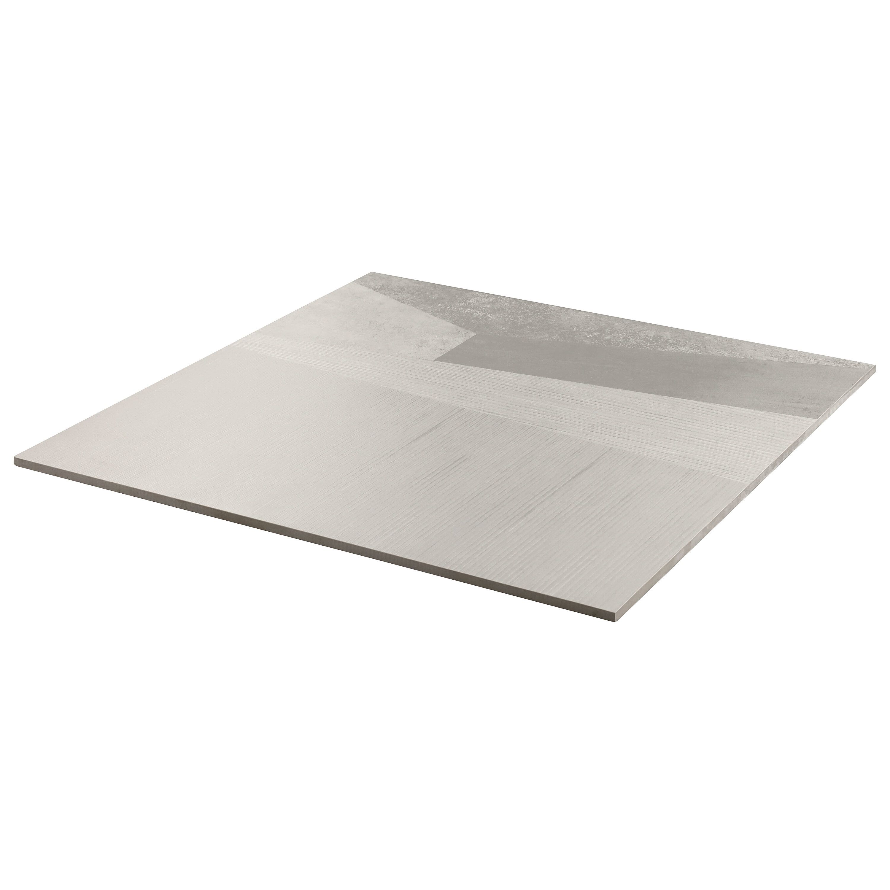 Large Gray Matte Porcelain Floor and Wall Tile