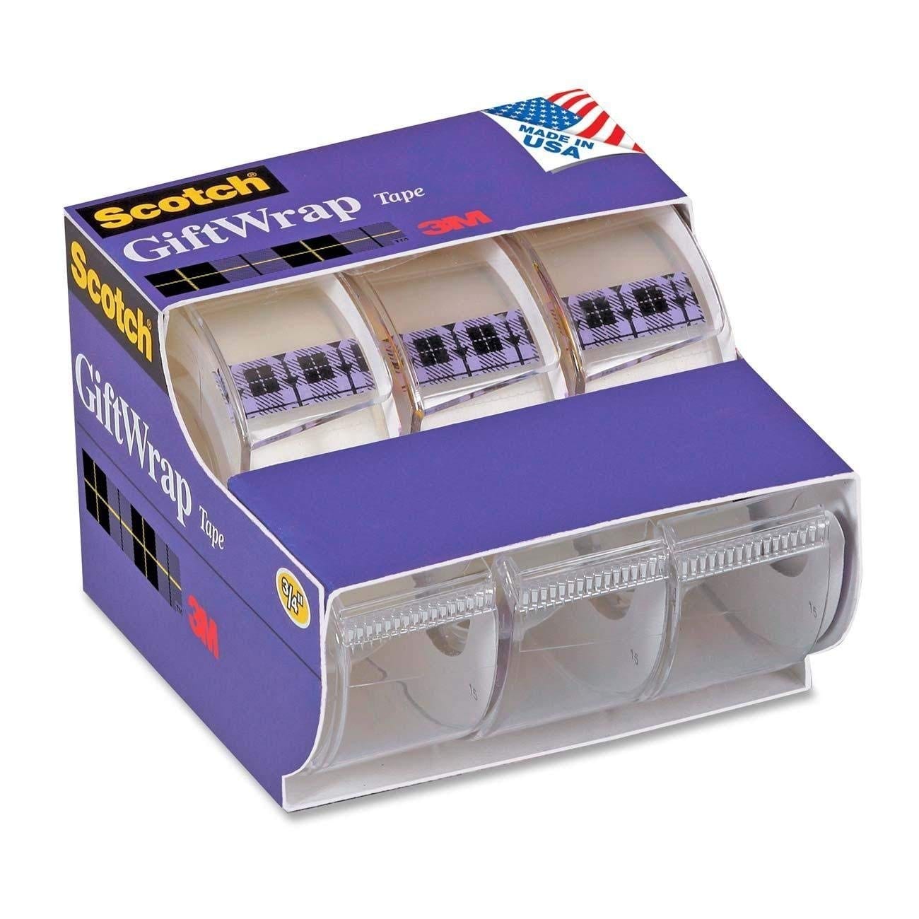 Scotch  Gift Wrap Tape 0.75 x 300 Inches 6 Pieces