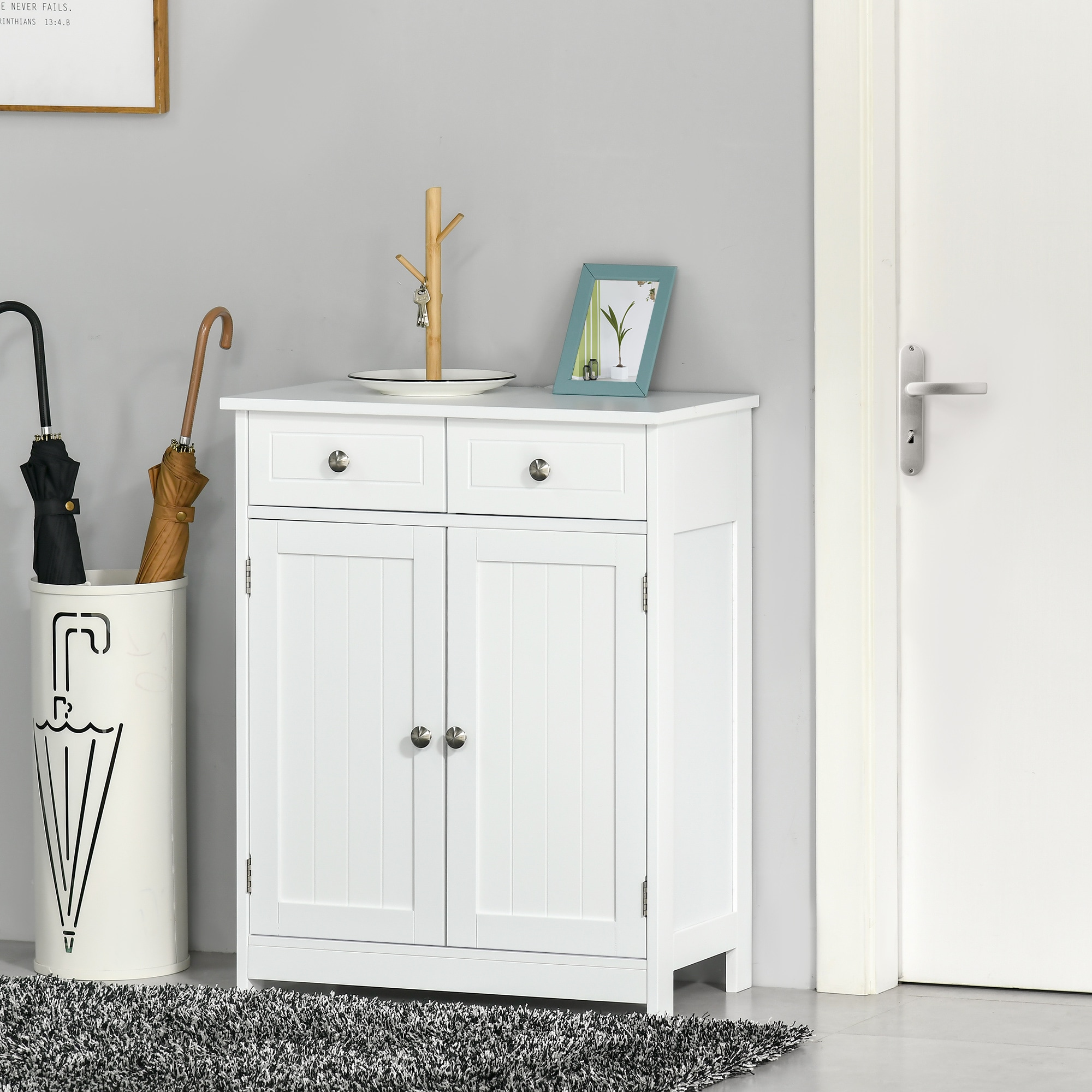 kleankin 834-275WT Linen-Cabinets - View #4