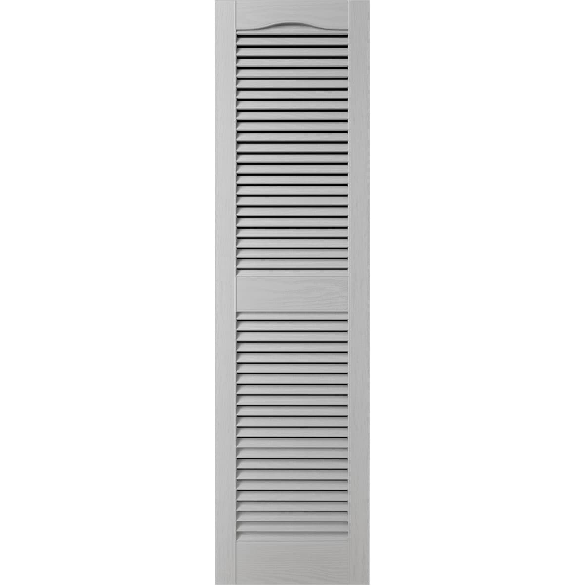 Ekena Millwork LL1C12X03800PG 12-in W x 38-in H Paintable Paintable/Stainable Louvered Exterior Shutters ( 2 -Pack )