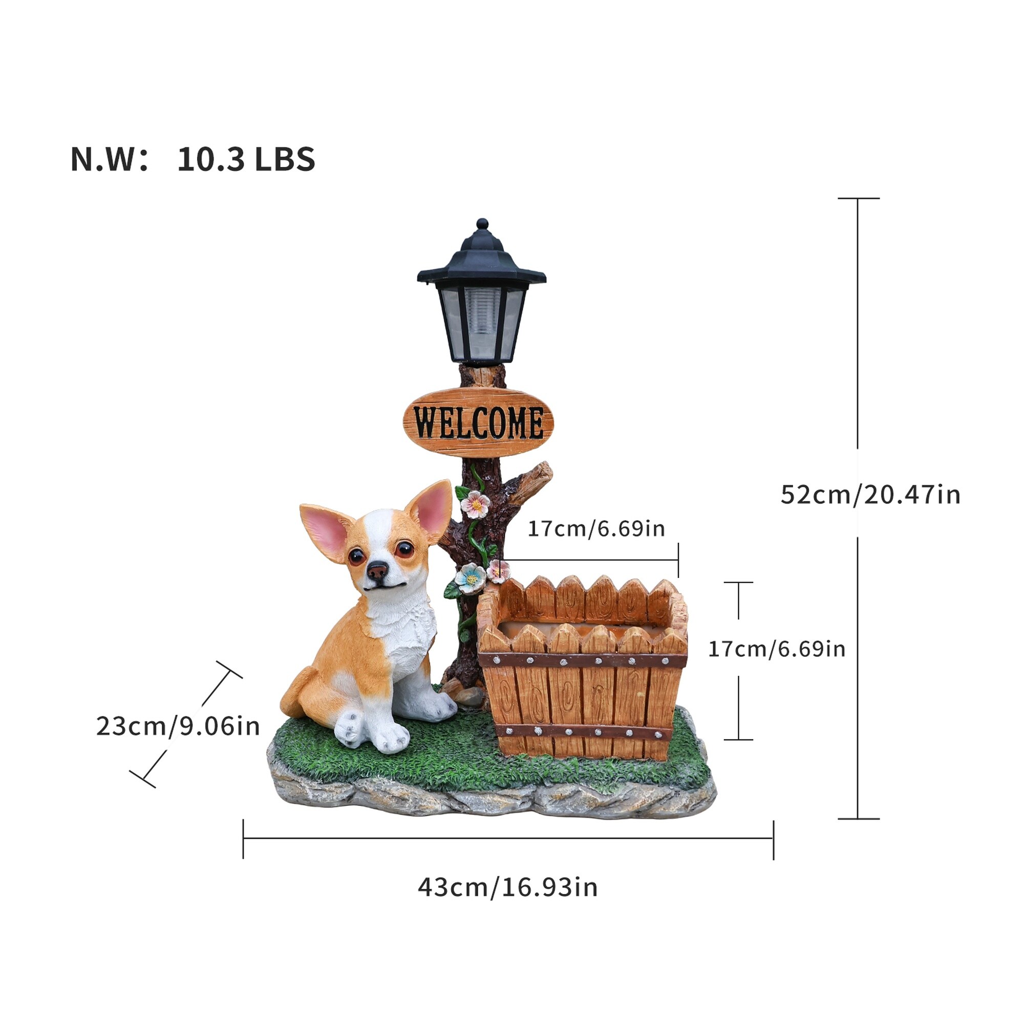 HyperDrop Cart B-1O7Y8B4K3N2L Garden-Statue - View #4