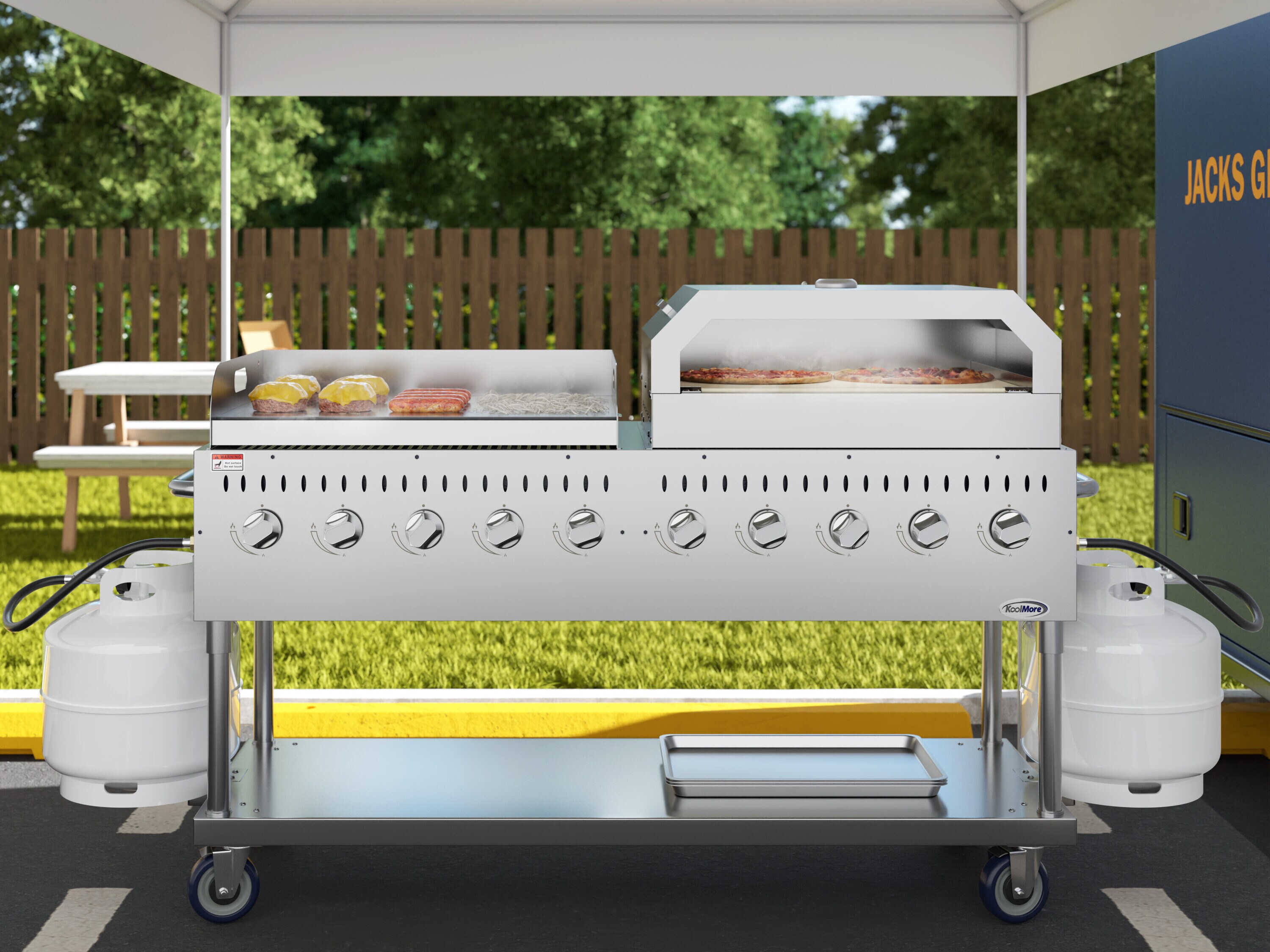 KoolMore LOW-CGKIT7-G36P36 Gas-Grill - View #2