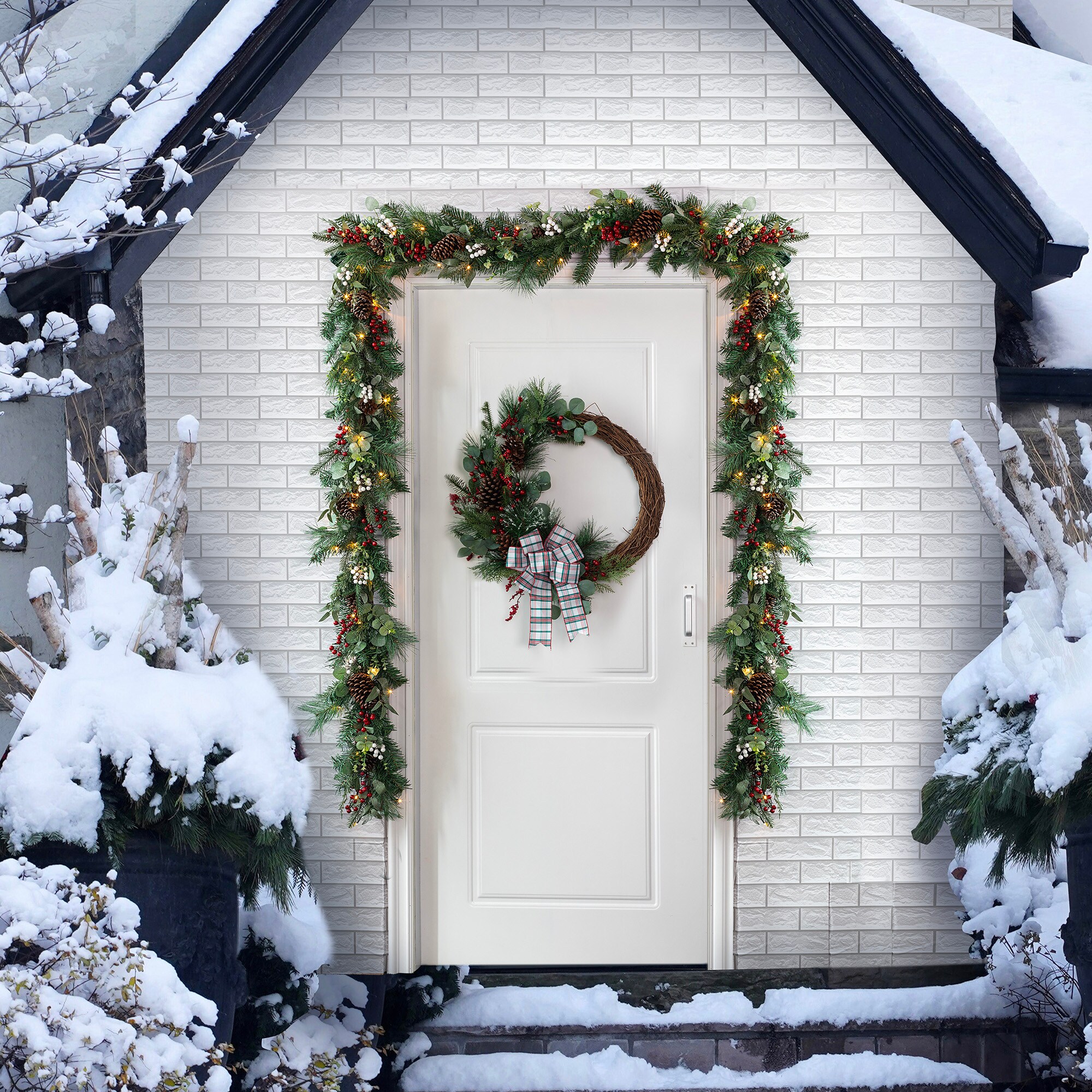 Holiday Living 88T0147A Artificial-Christmas-Wreaths - View #8