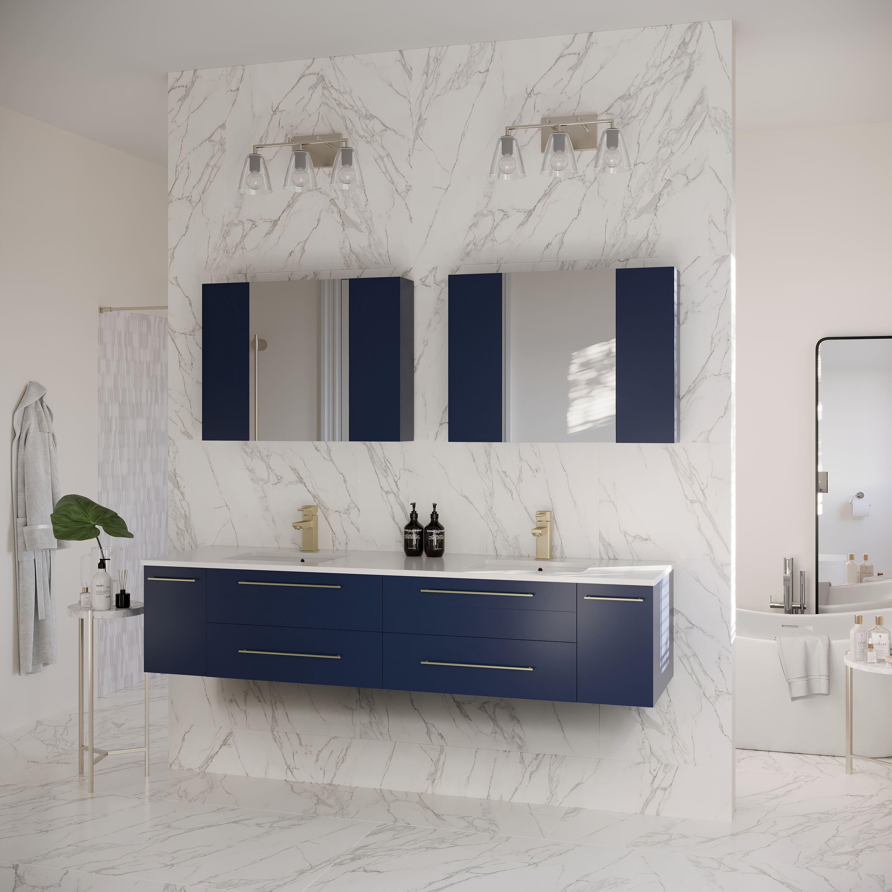 Fresca FVN6172RBL-UNS-D Bath-Vanity-Combo - View #4