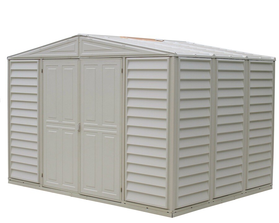 DuraMax Building Products 10-ft x 8-ft Gable Vinyl Storage Shed at ...