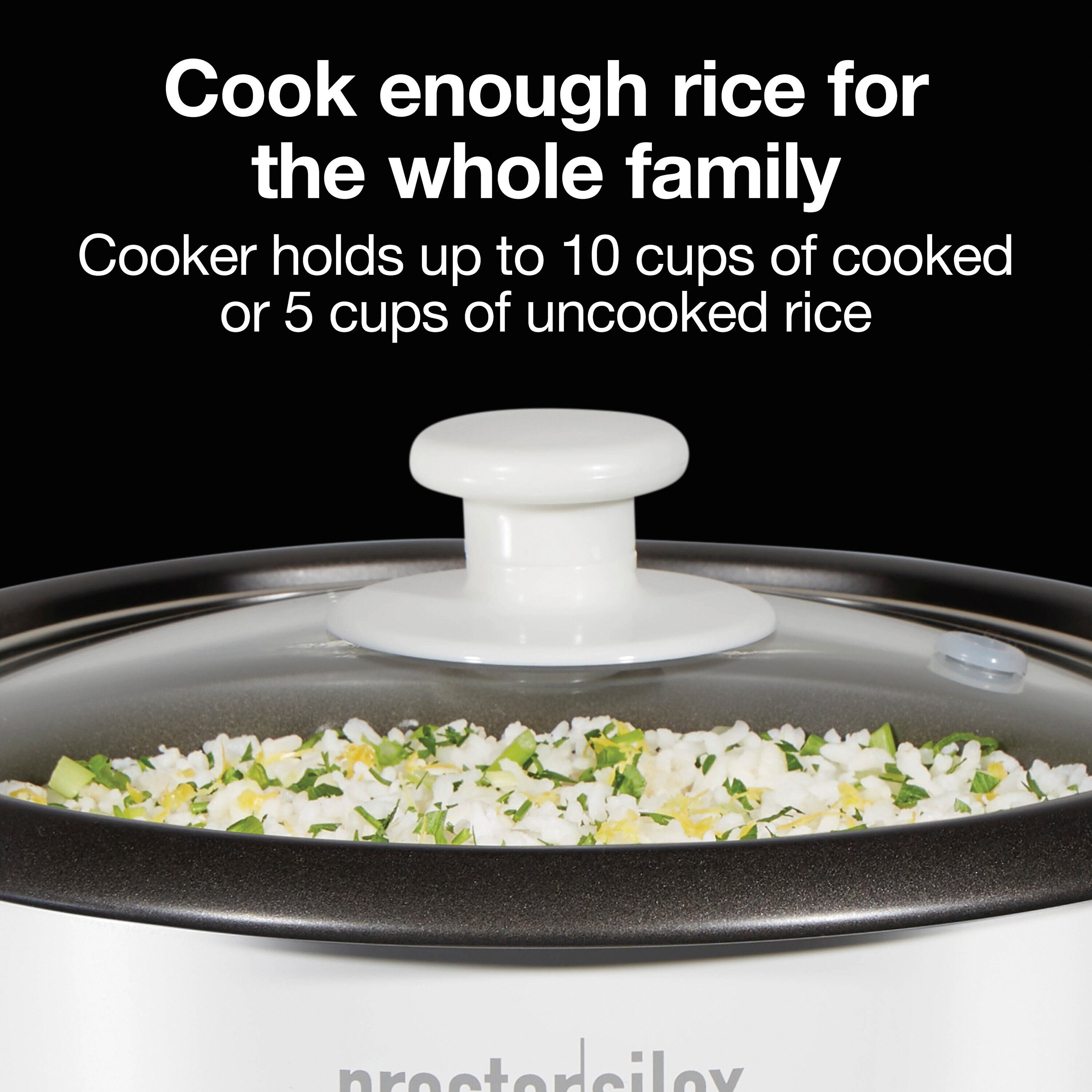 Proctor Silex 10 Cups White Rice Cooker in the Rice Cookers department