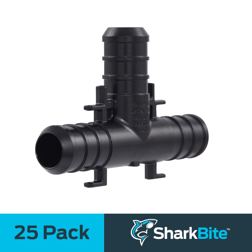 SharkBite UP362 1/2-in PEX Crimp Poly Tee (25-Pack)
