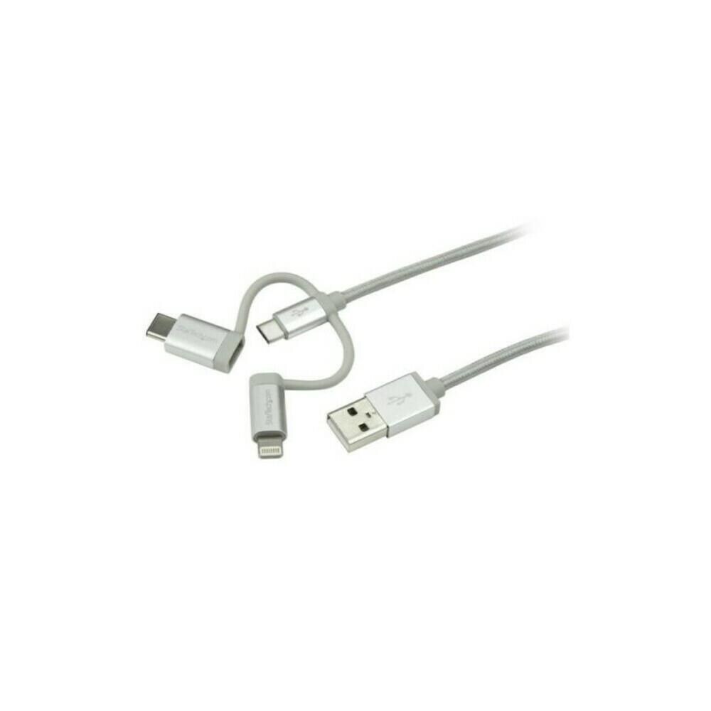 StarTech ISTR68524 Startech LTCUB1MGR USB Multi Charger Cable- 1m 3 ft