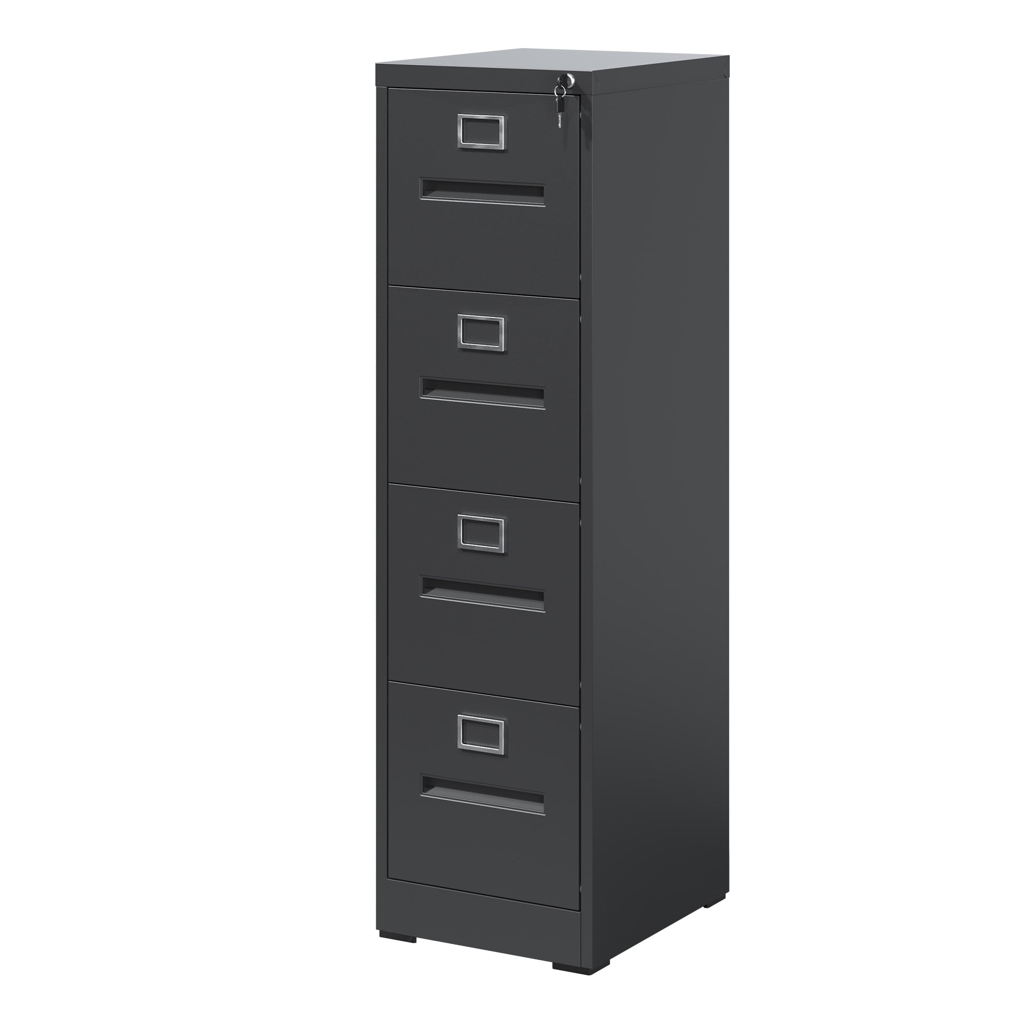 LOVMOR SF-Y-T2398P272089 4 Drawer File Cabinet with Lock Metal Vertical File Cabinet Office Home A4 Legal Letter Size Narrow File Cabinet Locked Assembly Required