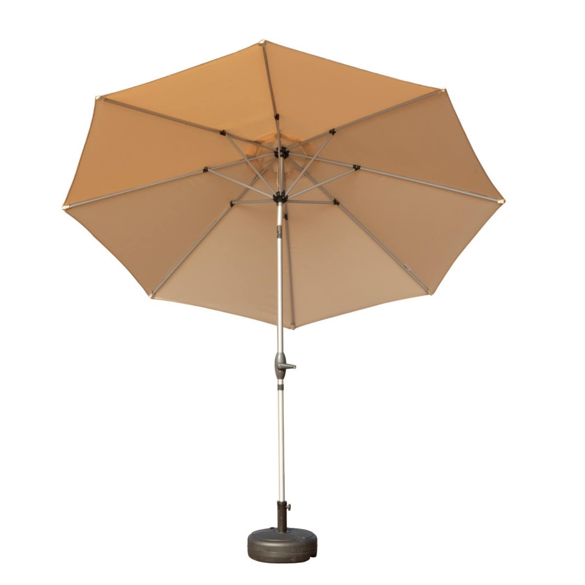 ToolCat BZ2-85-PW 9-ft Steel Off-white Push-button Tilt Market Patio Umbrella