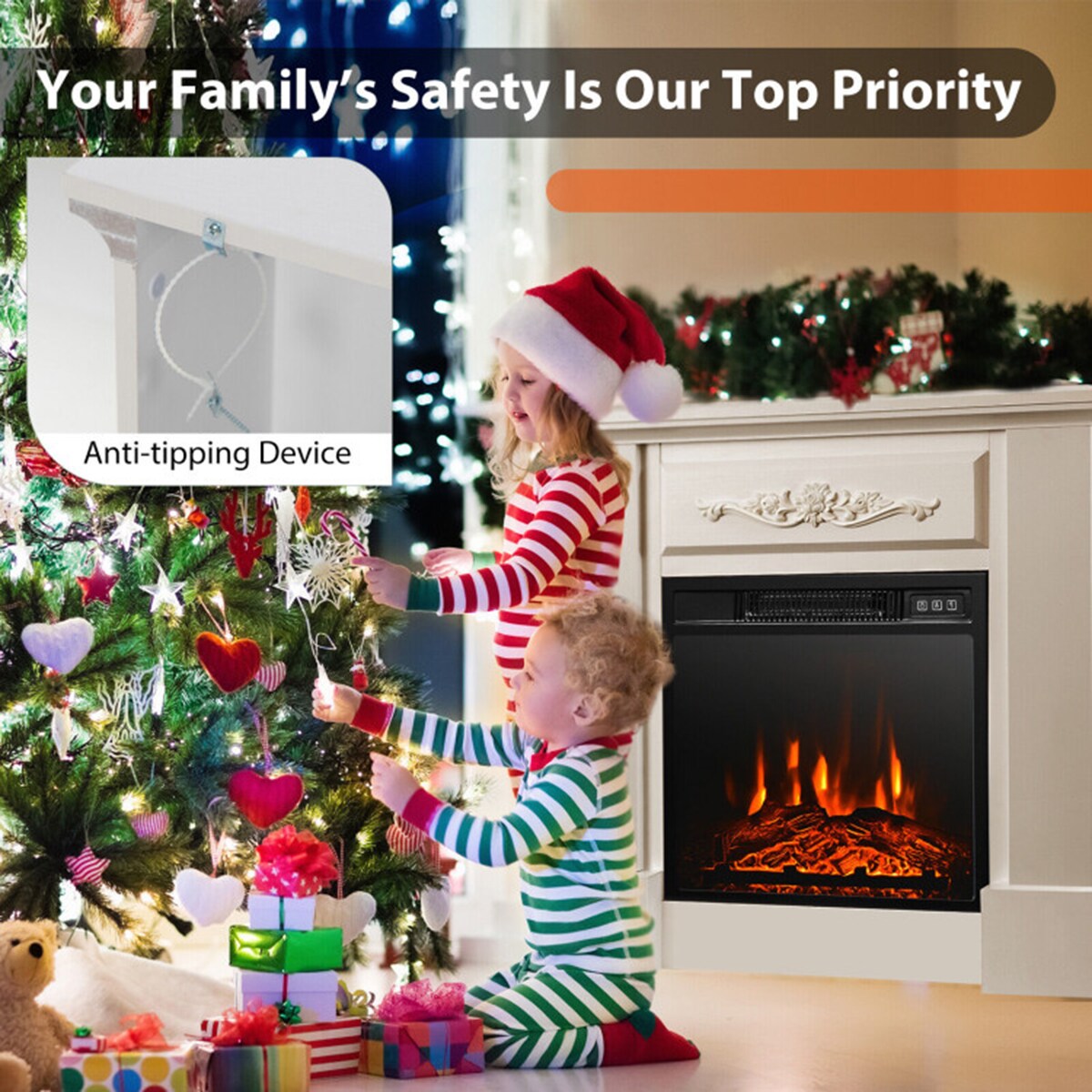 Clihome CL-WHUS-10103 Electric-Fireplaces - View #10