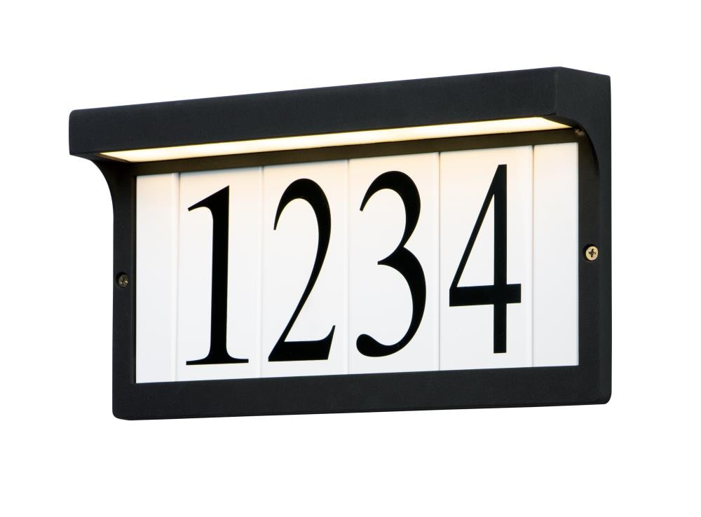 Maxim Lighting 53610BK Address 1 -Light 7-in H Matte Black Hardwired Integrated LED Outdoor Wall Light