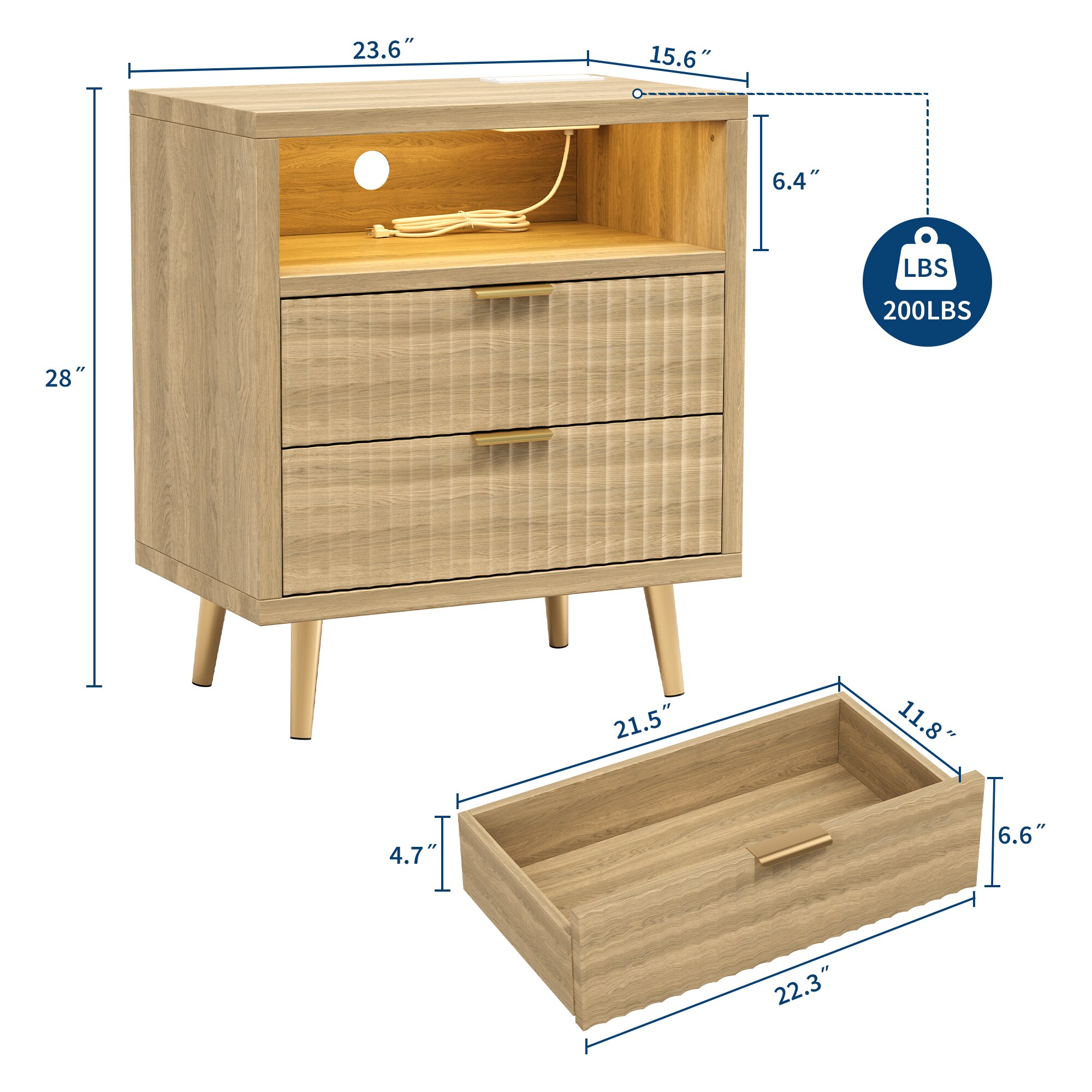 Garvee XICJF4XLUNJ37 nightstands - View #4